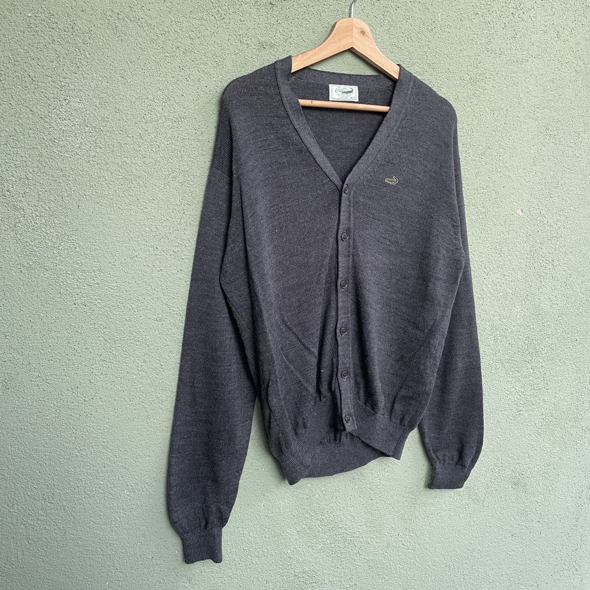 Aran Isles Knitwear Vintage CROCODILE Embroidery Small Logo Cardigan Knitwear!! Size US M / EU 48-50 / 2 - 2 Thumbnail
