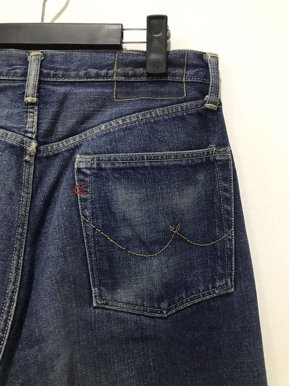 45rpm 45RPM Indigo Raw Heavy Denim Jeans Size US 31 - 13 Thumbnail
