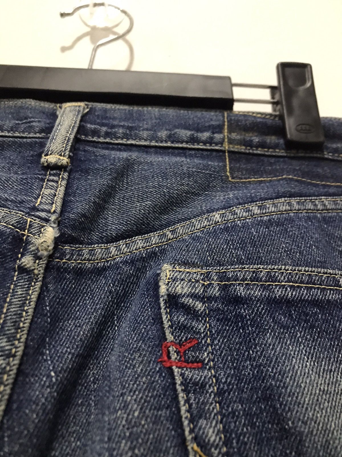 45rpm 45RPM Indigo Raw Heavy Denim Jeans Size US 31 - 16 Thumbnail