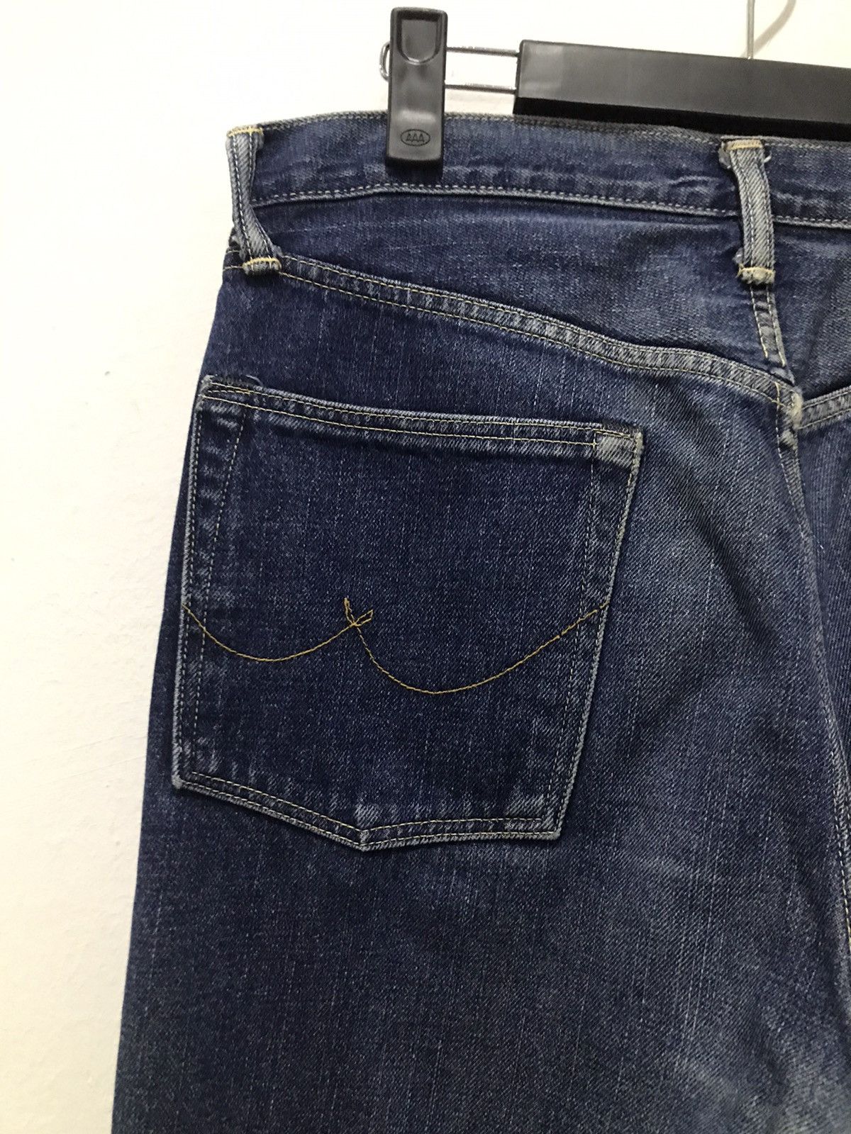 45rpm 45RPM Indigo Raw Heavy Denim Jeans Size US 31 - 14 Thumbnail