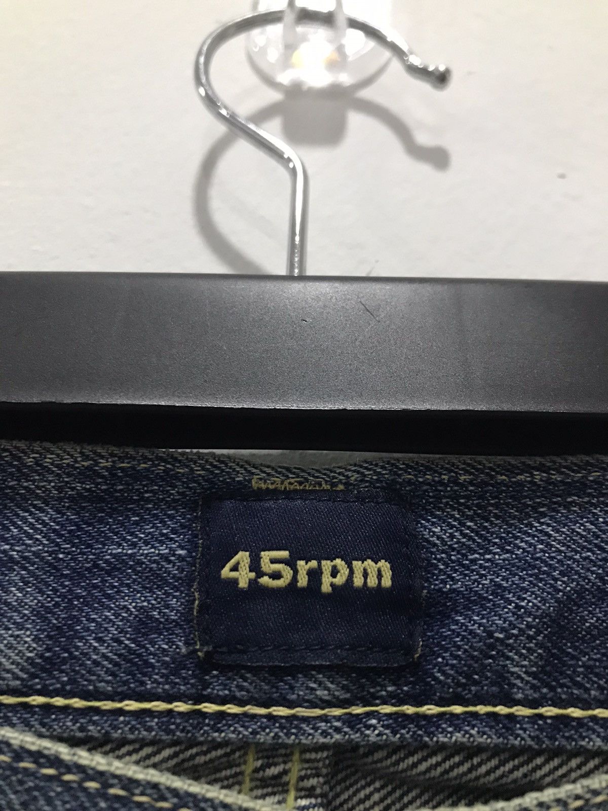 45rpm 45RPM Indigo Raw Heavy Denim Jeans Size US 31 - 24 Thumbnail