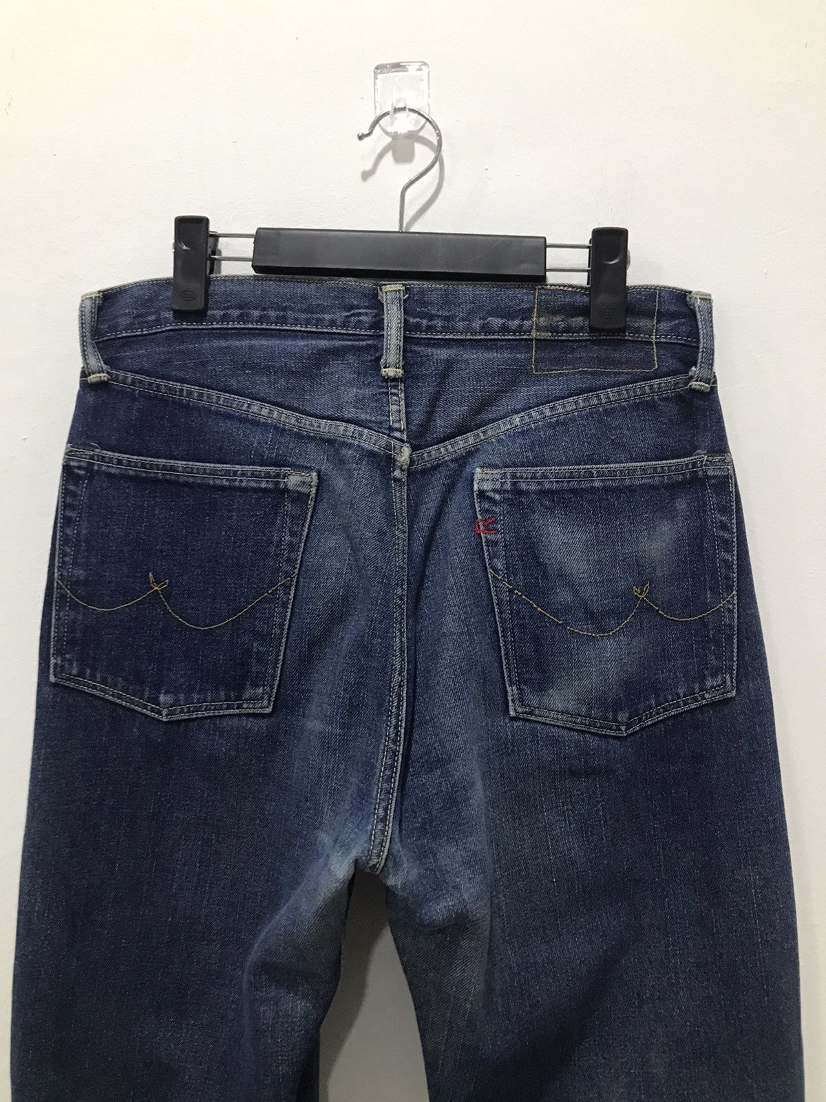 45rpm 45RPM Indigo Raw Heavy Denim Jeans Size US 31 - 12 Thumbnail