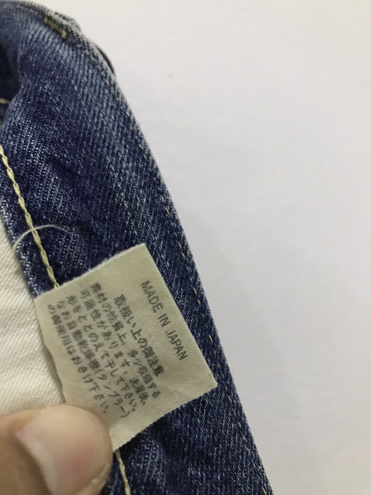 45rpm 45RPM Indigo Raw Heavy Denim Jeans Size US 31 - 22 Thumbnail