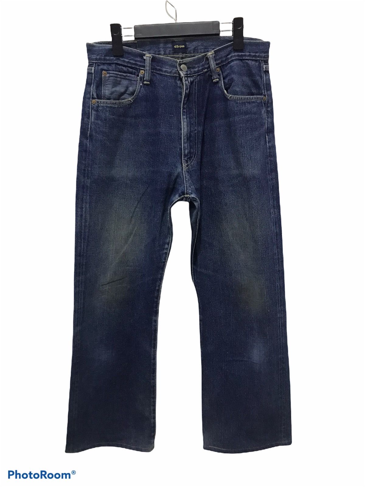45rpm 45RPM Indigo Raw Heavy Denim Jeans Size US 31 - 1 Thumbnail