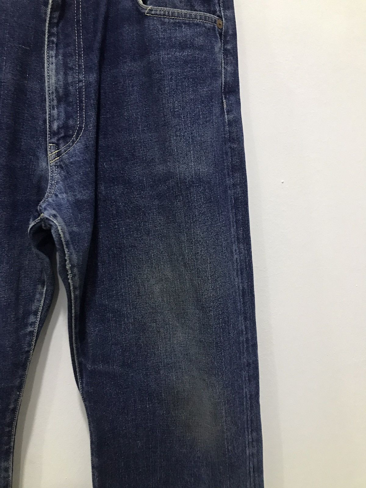 45rpm 45RPM Indigo Raw Heavy Denim Jeans Size US 31 - 11 Thumbnail