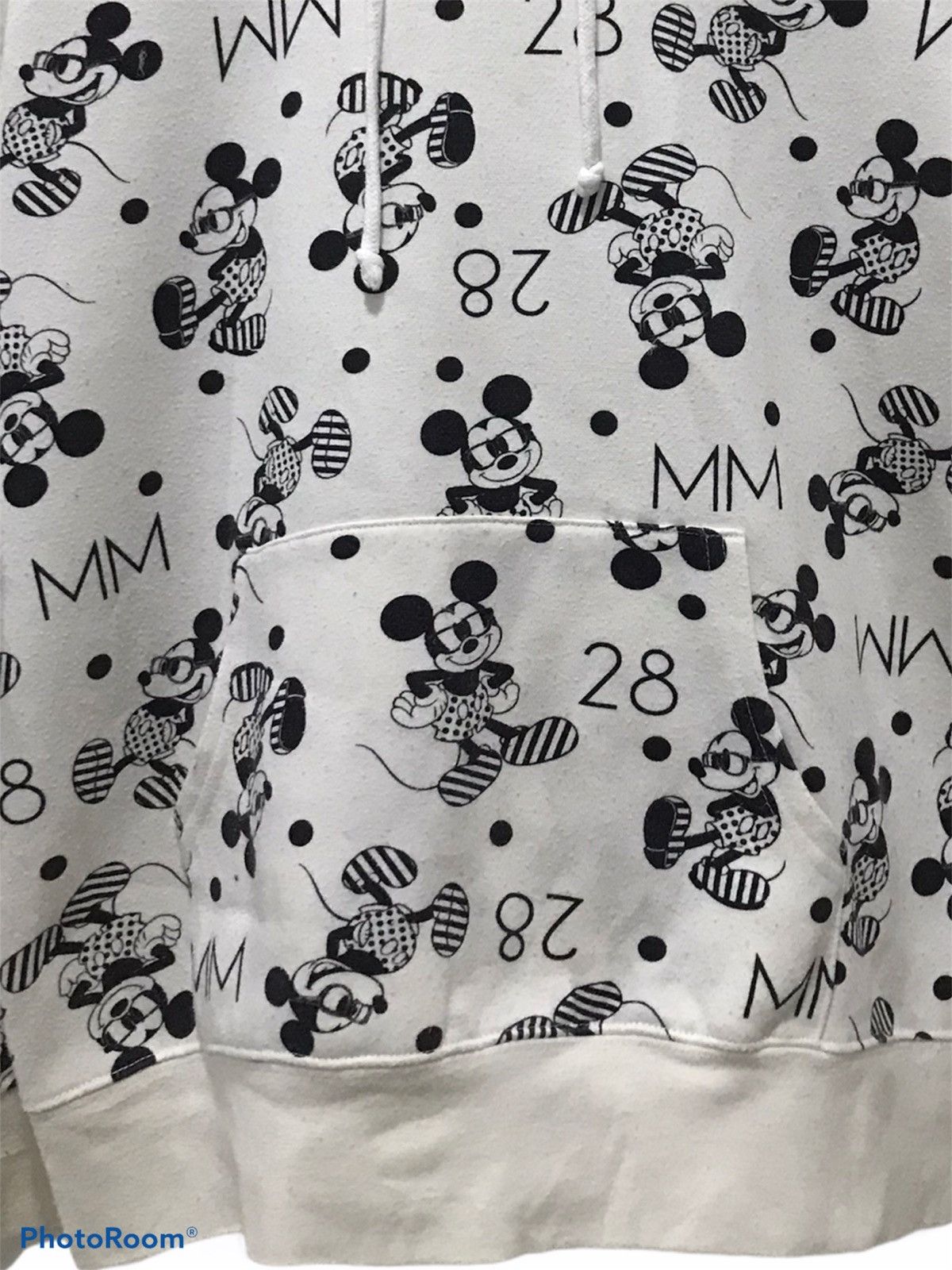 Disney Mickey Mouse overprint Logo Hooded sweatshirt Size US M / EU 48-50 / 2 - 4 Thumbnail