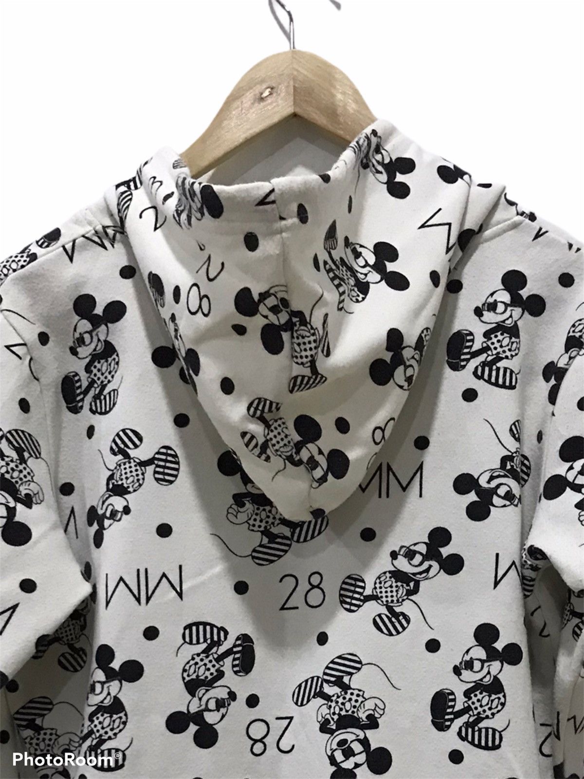 Disney Mickey Mouse overprint Logo Hooded sweatshirt Size US M / EU 48-50 / 2 - 7 Thumbnail