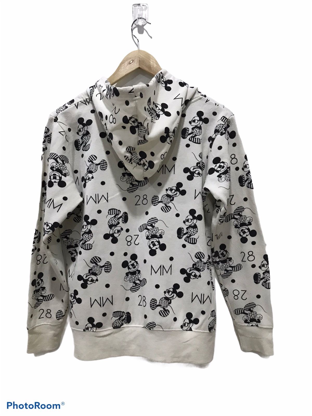 Disney Mickey Mouse overprint Logo Hooded sweatshirt Size US M / EU 48-50 / 2 - 6 Thumbnail