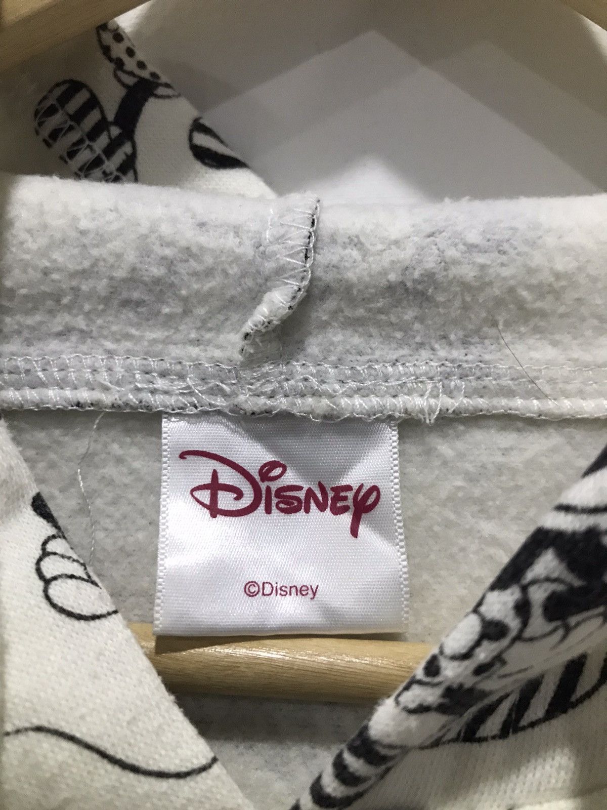 Disney Mickey Mouse overprint Logo Hooded sweatshirt Size US M / EU 48-50 / 2 - 9 Thumbnail