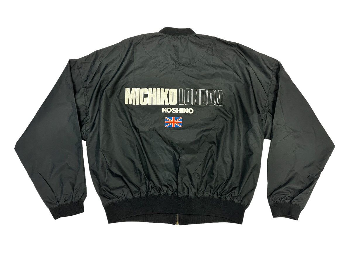 Rare Vintage 90's MICHIKO KOSHINO LONDON Light Bomber Jacket