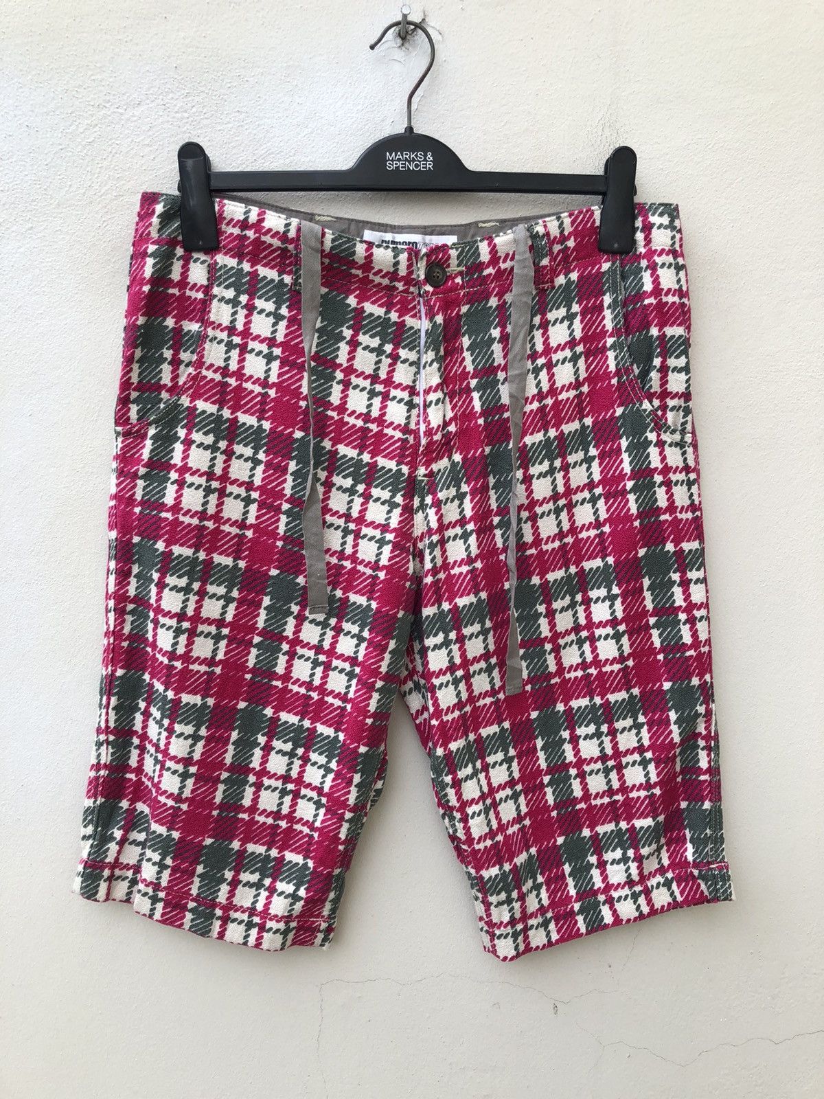 Vintage Numero Zero Japan Drawstring Waist Checks Short Pant Size US 32 / EU 48 - 6 Thumbnail
