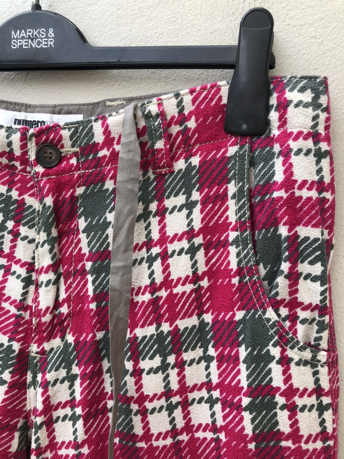 Vintage Numero Zero Japan Drawstring Waist Checks Short Pant Size US 32 / EU 48 - 10 Thumbnail