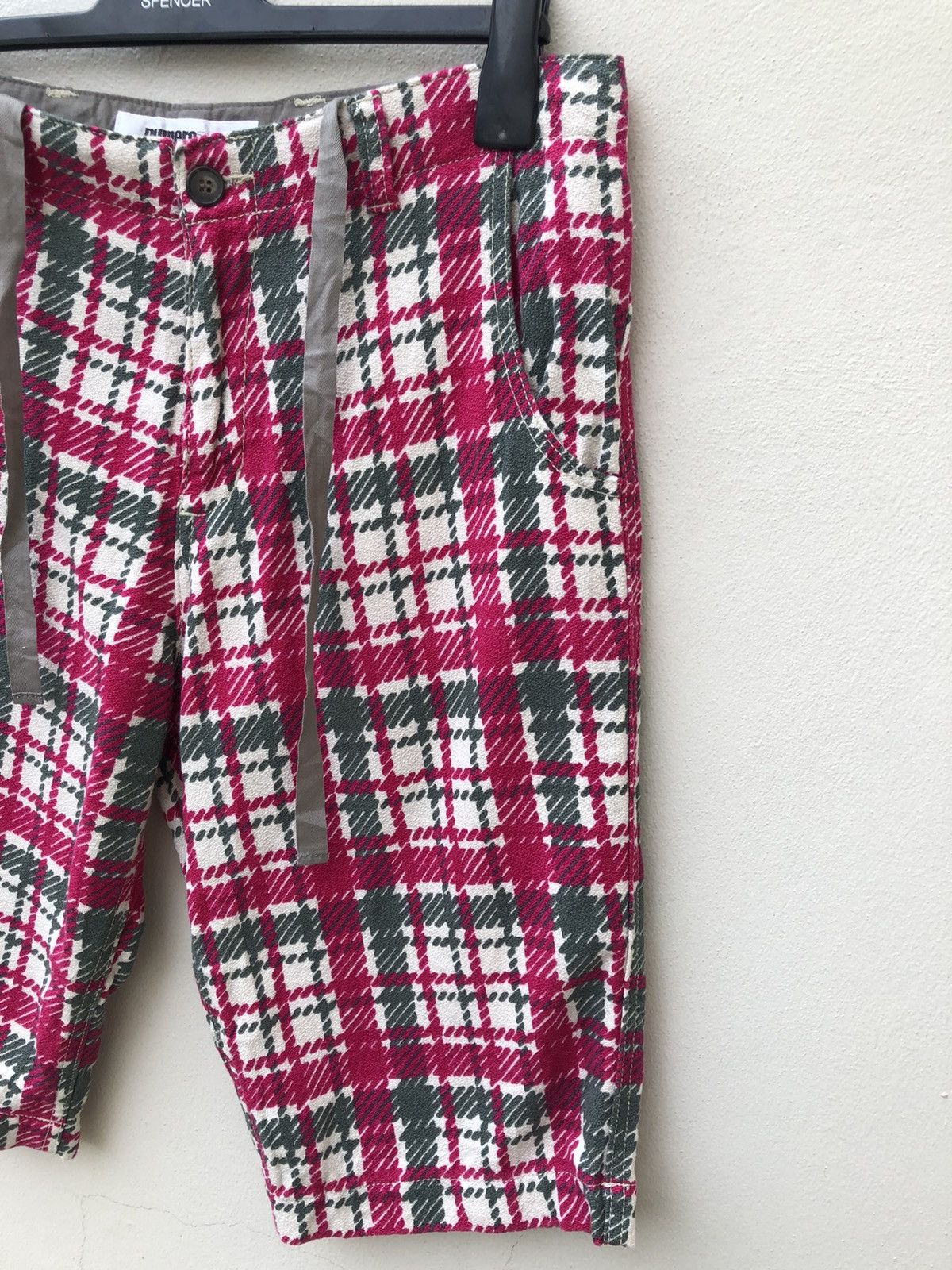 Vintage Numero Zero Japan Drawstring Waist Checks Short Pant Size US 32 / EU 48 - 9 Thumbnail