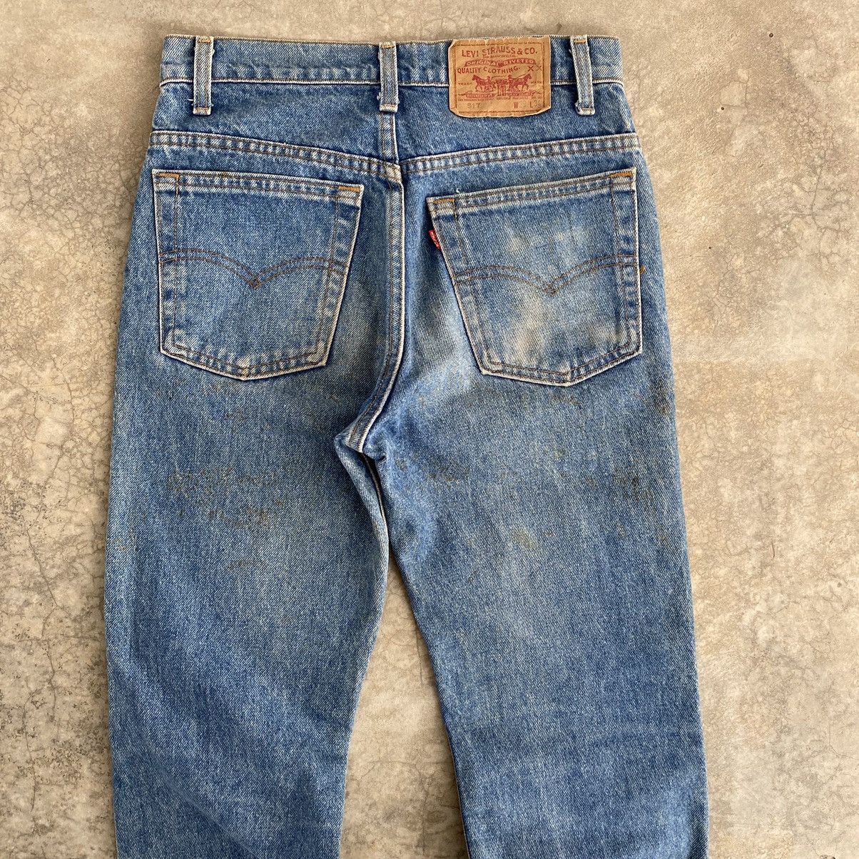 Levi's × Vintage Size 28x32 Vintage Levi's 517 Flared Dirty Denim Jeans Size US 28 / EU 44 - 14 Thumbnail