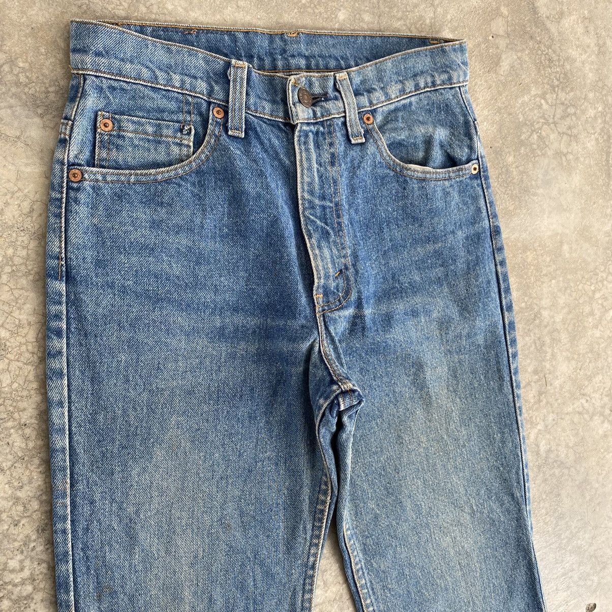 Levi's × Vintage Size 28x32 Vintage Levi's 517 Flared Dirty Denim Jeans Size US 28 / EU 44 - 8 Thumbnail