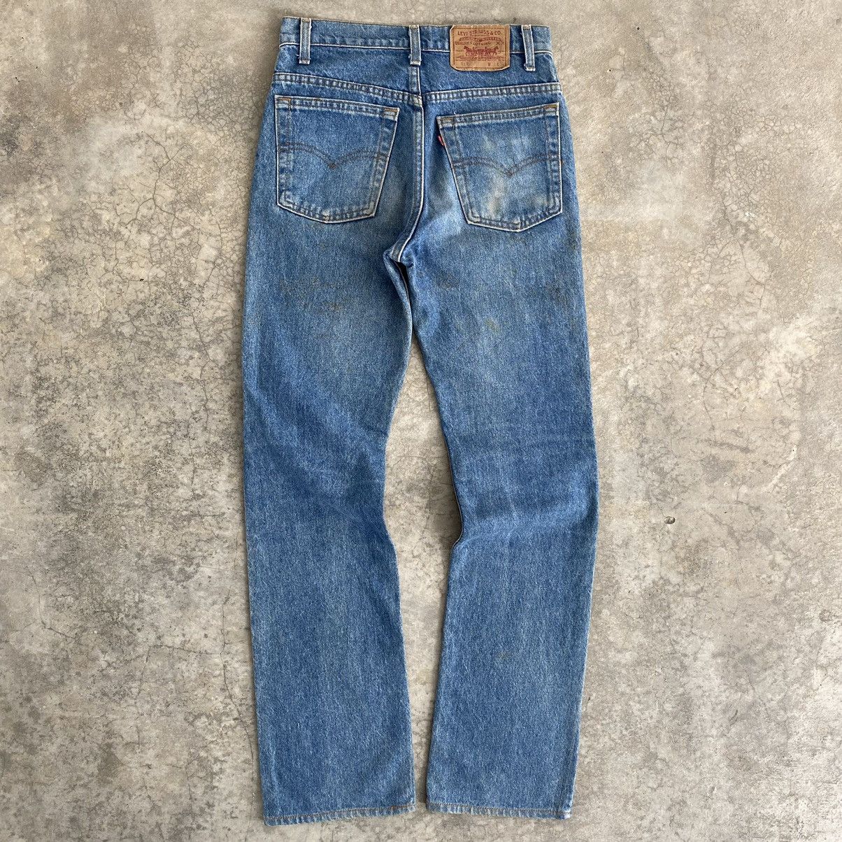 Levi's × Vintage Size 28x32 Vintage Levi's 517 Flared Dirty Denim Jeans Size US 28 / EU 44 - 13 Thumbnail
