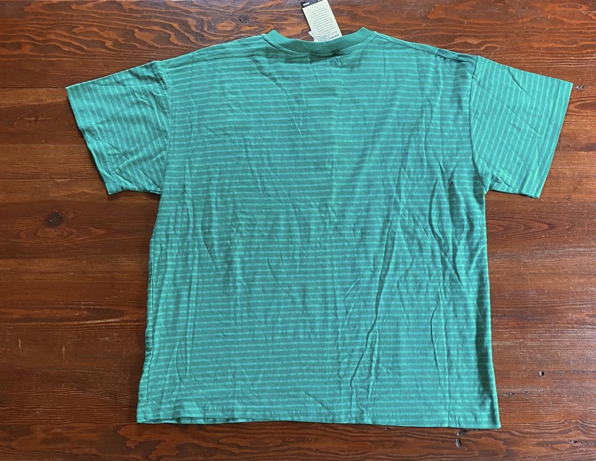 Basic Editions × Vintage Vintage NWT 90s Basic Editions Henley Style Striped Teal Tee Size US XL / EU 56 / 4 - 9 Thumbnail