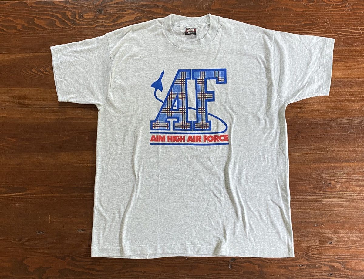 Fruit Of The Loom Vintage ‘93 US Air Force Single Stitch Tee Size US XL / EU 56 / 4 - 1 Thumbnail