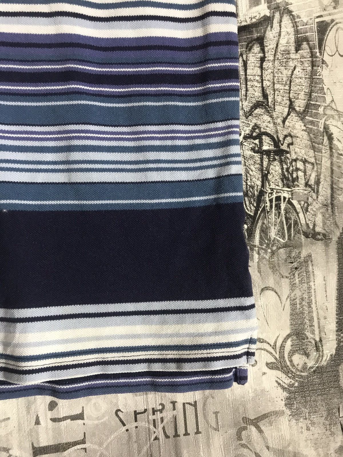 Yves Saint Laurent Vintage Yves Saint Laurent striped polo Size US XL / EU 56 / 4 - 5 Thumbnail