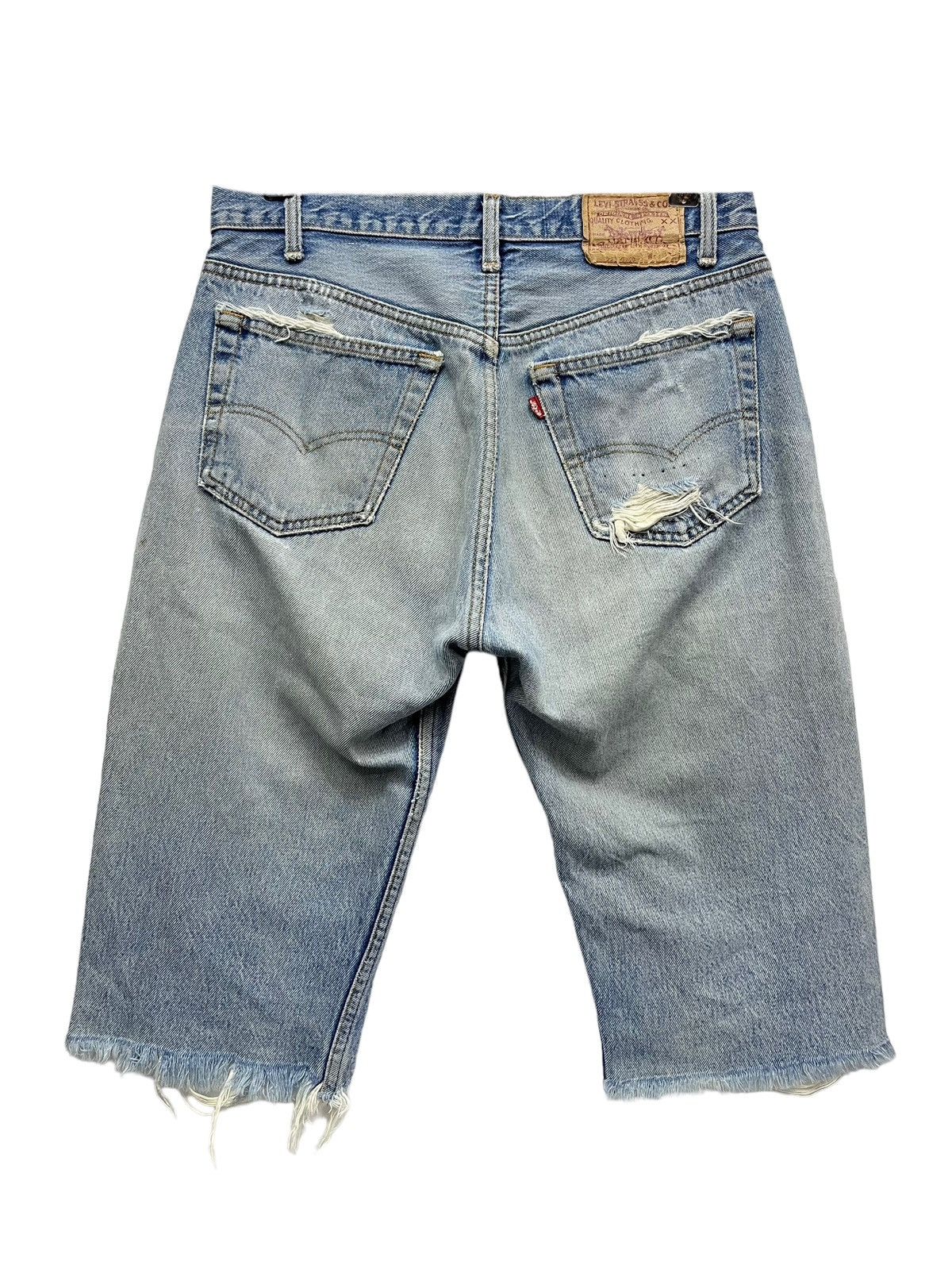 Levi's Made & Crafted Vtg Levi’s Thrashed Released Hem Custom Three Quarter Shorts Size US 30 / EU 46 - 11 Thumbnail