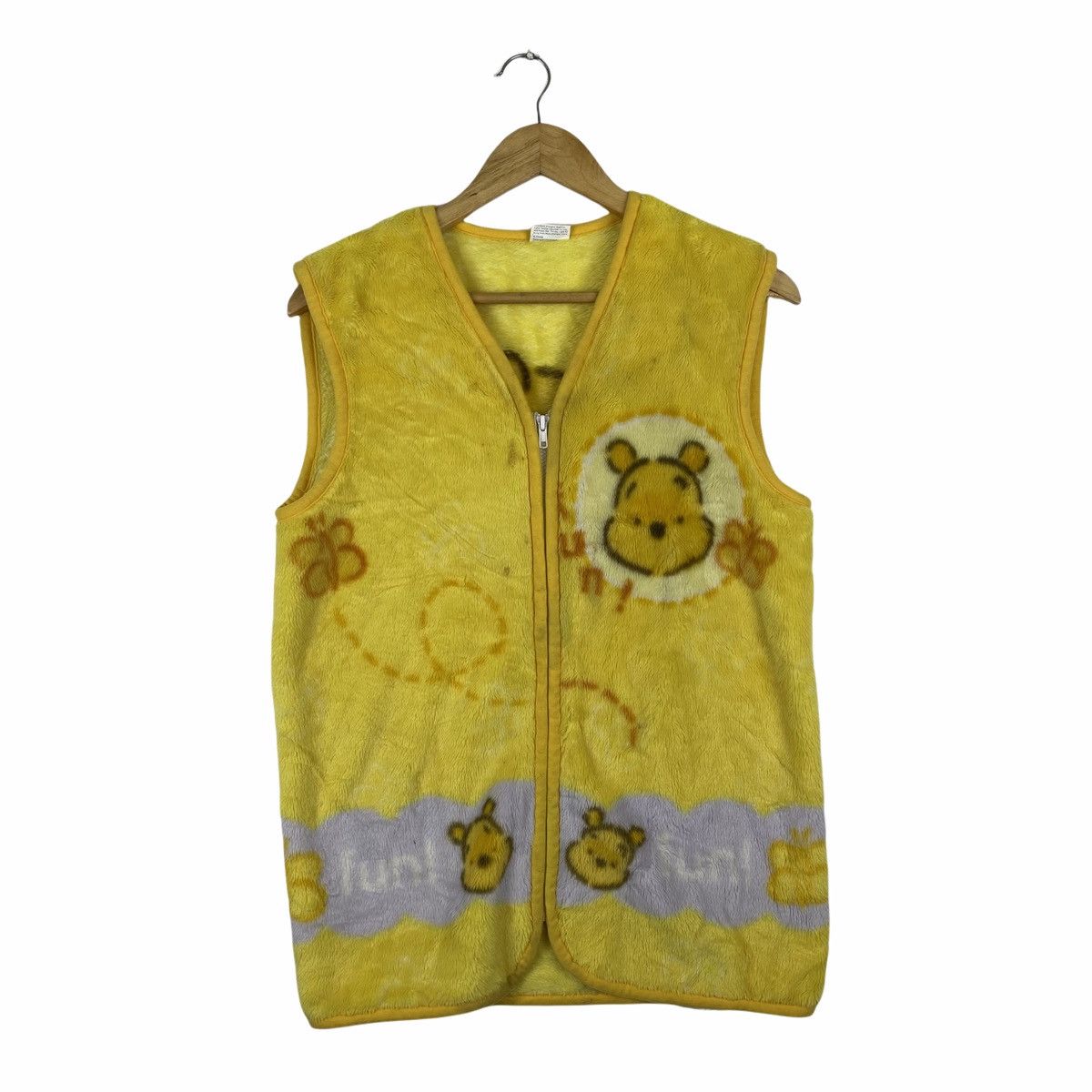 Disney × Vintage VINTAGE WINNIE THE POOH DISNEY CARTOON FLEECE VESTS TANKS Size US S / EU 44-46 / 1 - 2 Thumbnail