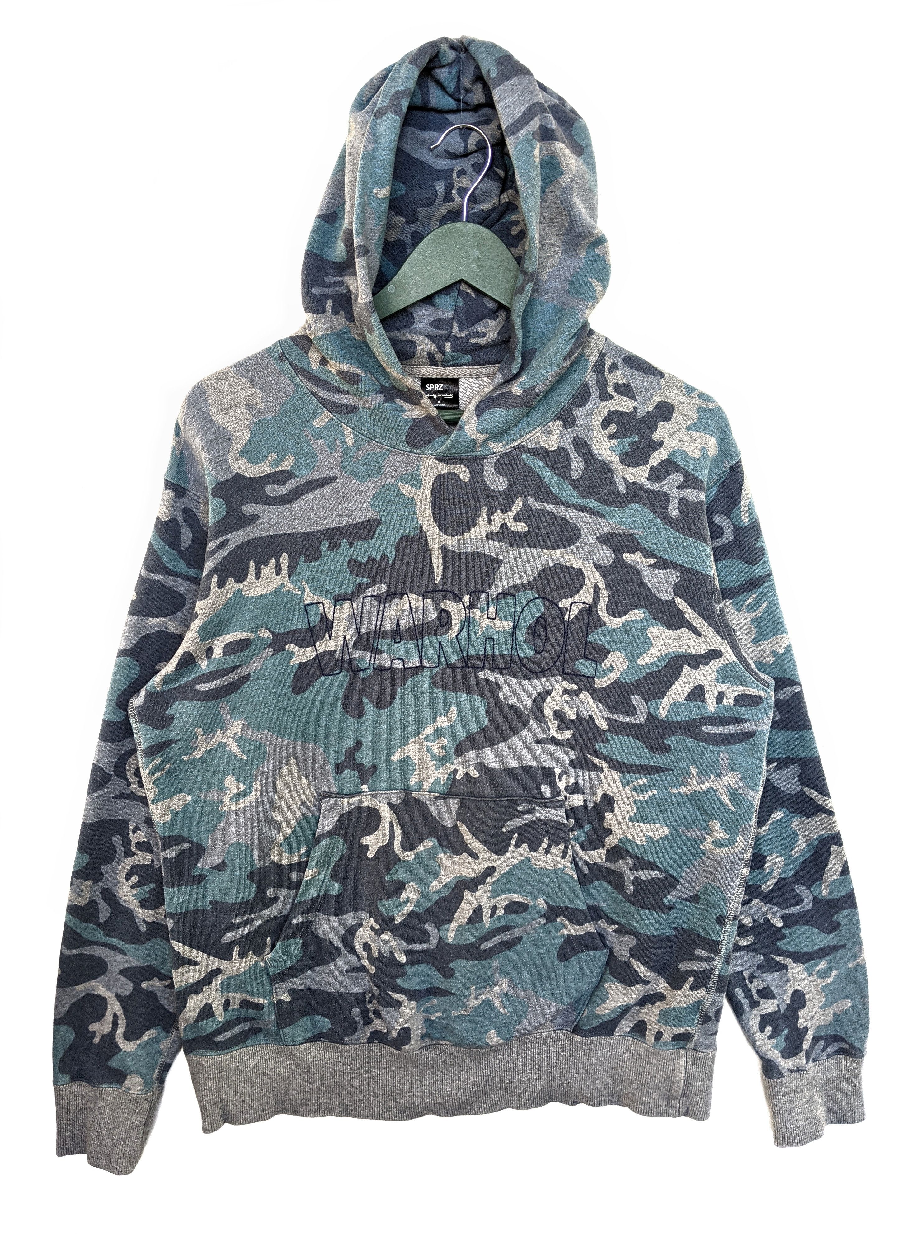 Andy Warhol Uniqlo x Andy Warhol Camo Hoodie/Size XL Size US XL / EU 56 / 4 - 1 Thumbnail