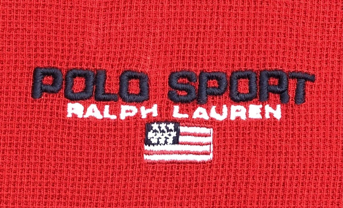 Polo Ralph Lauren Vintage Polo Sport by Ralph Lauren V-Neck T-shirt Size US L / EU 52-54 / 3 - 7 Thumbnail