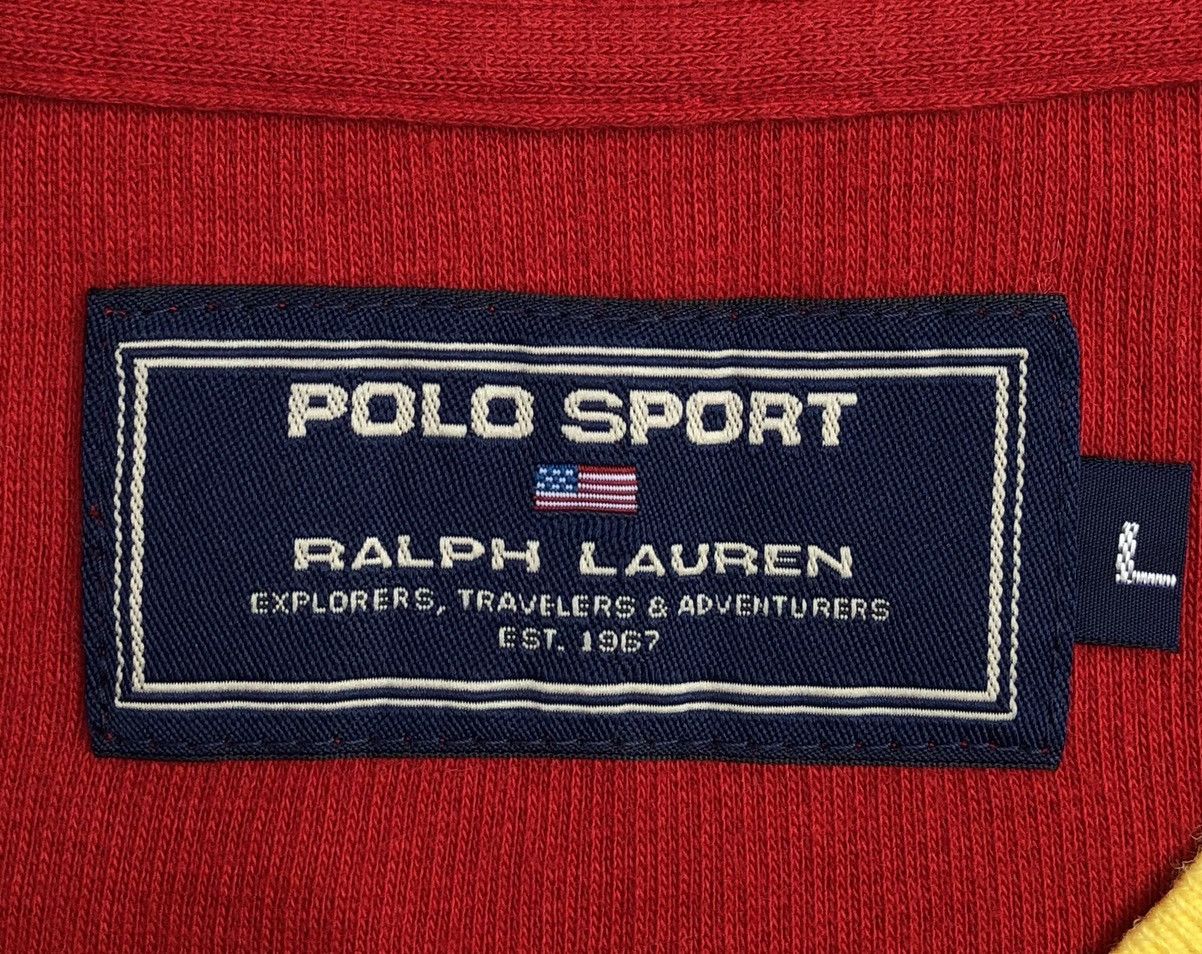 Polo Ralph Lauren Vintage Polo Sport by Ralph Lauren V-Neck T-shirt Size US L / EU 52-54 / 3 - 8 Thumbnail