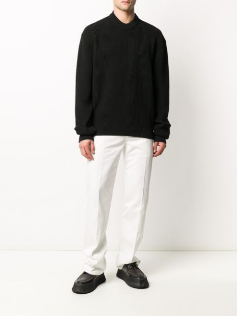 Bottega Veneta Pullover Military Rib in Black Size US L / EU 52-54 / 3 - 13 Thumbnail