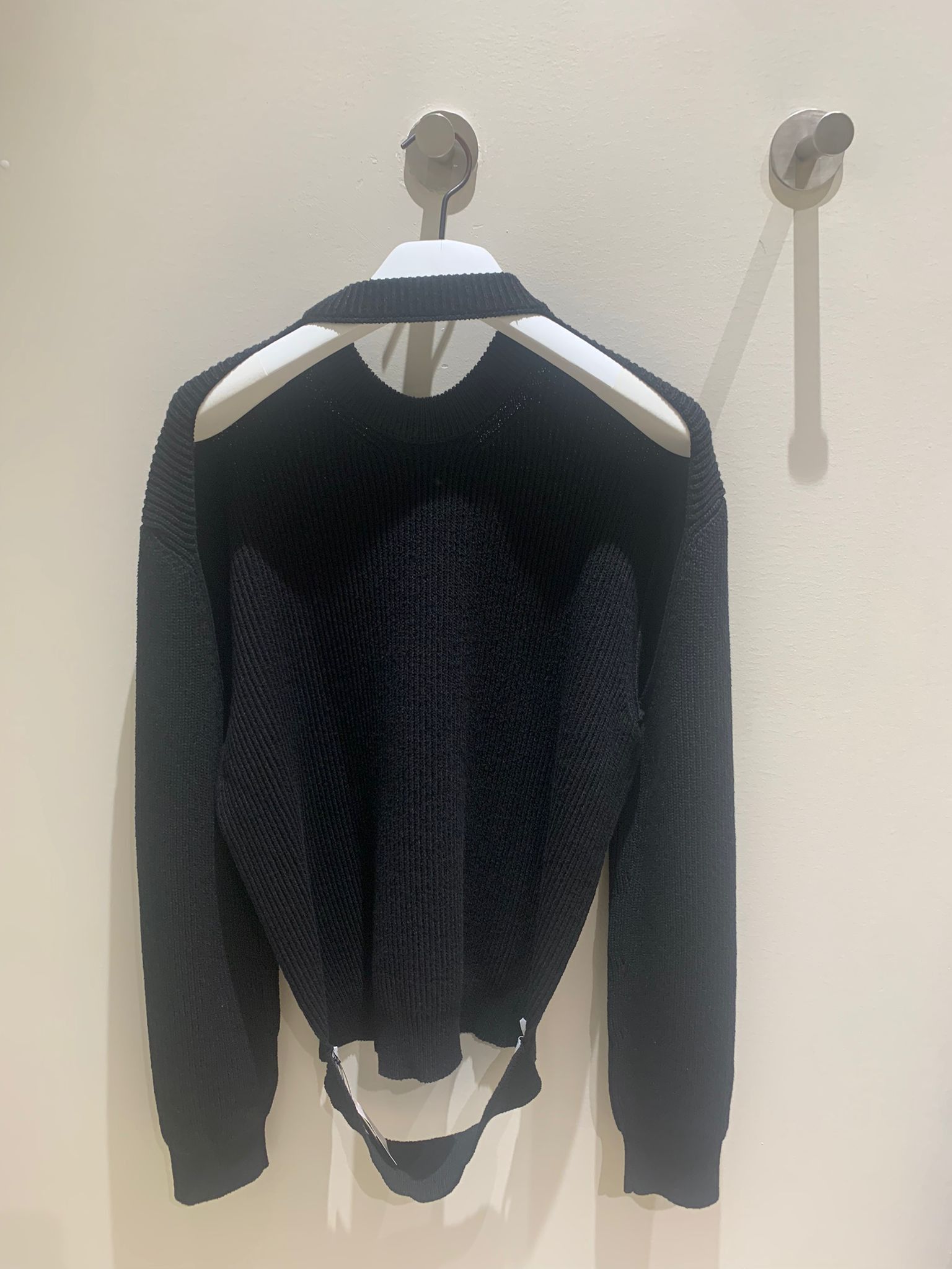 image of Bottega Veneta Pullover Military Rib In Black, Men's (Size Large)