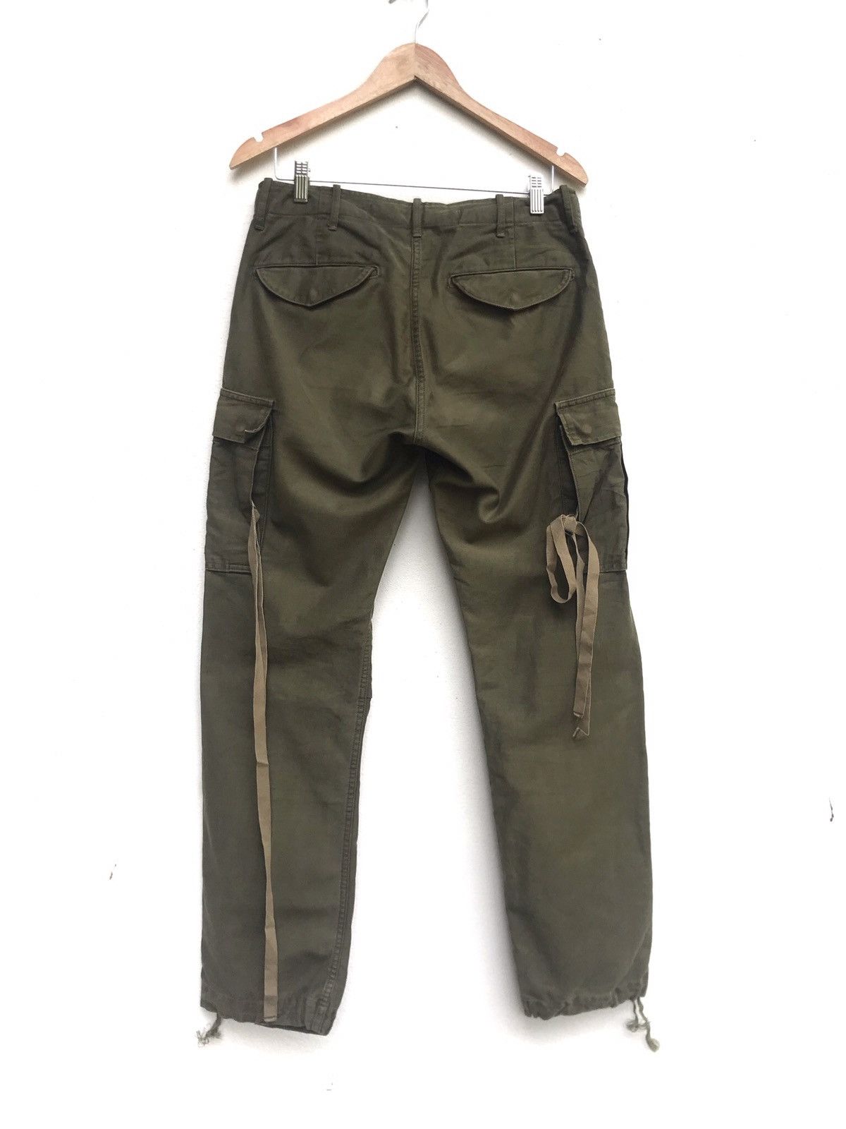 image of Kojima Genes Japan Japan Johnbull Kojima Bondage Punk Style Cargo Pants in Olive, Men's (Size 31)