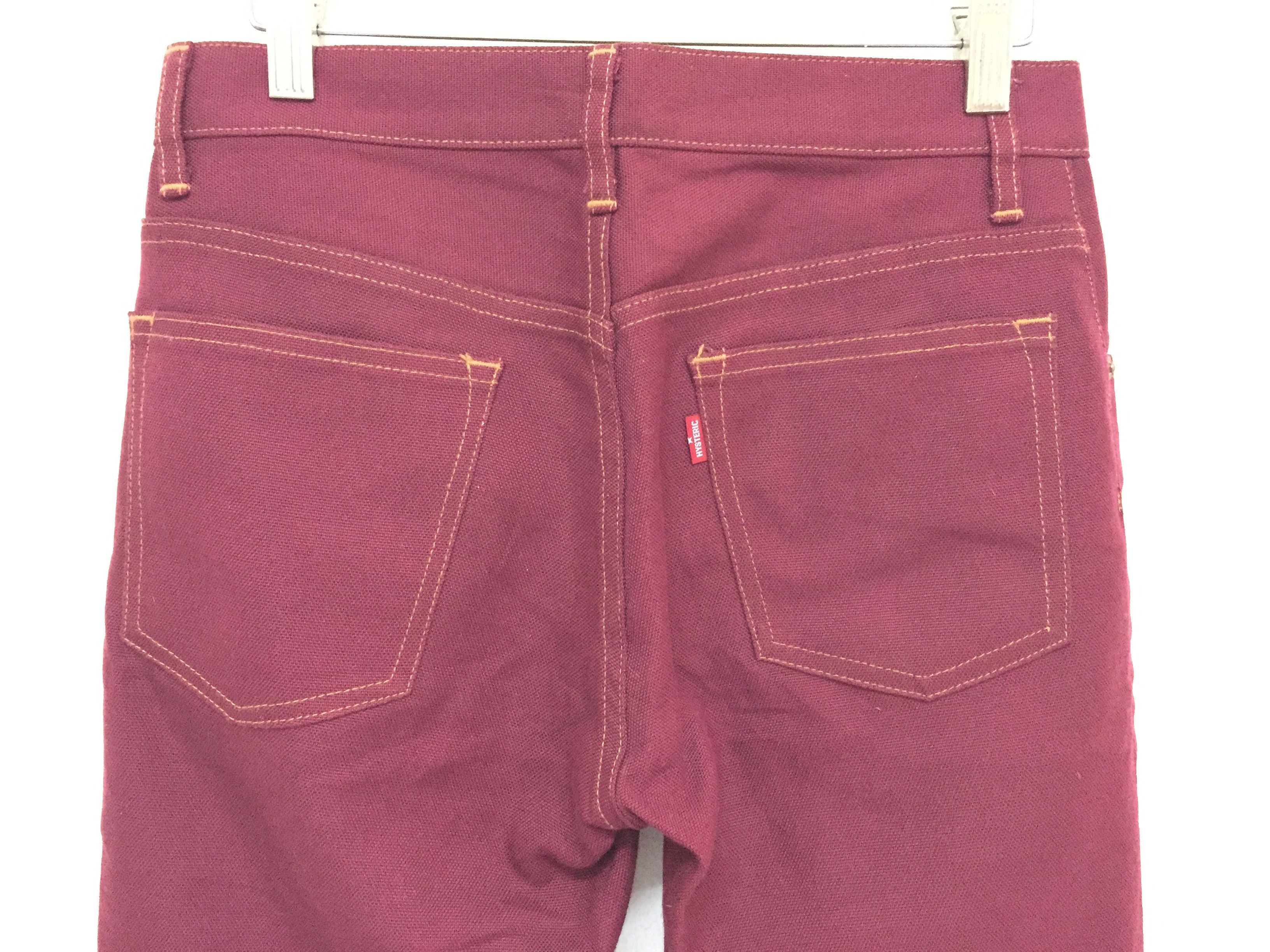 Hysteric Glamour sackcloth red classic pants Size US 28 / EU 44 - 7 Thumbnail