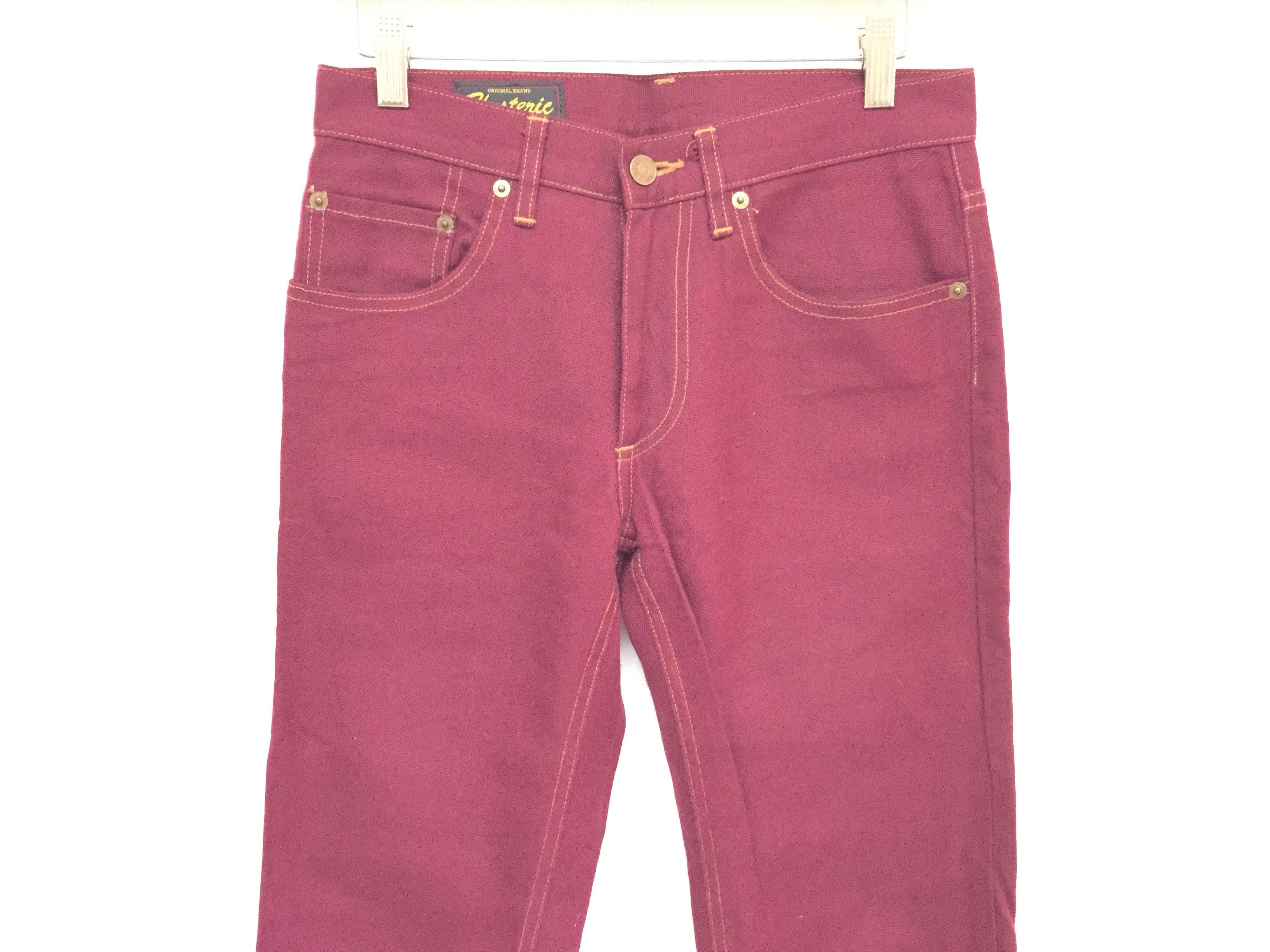 Hysteric Glamour sackcloth red classic pants Size US 28 / EU 44 - 3 Thumbnail