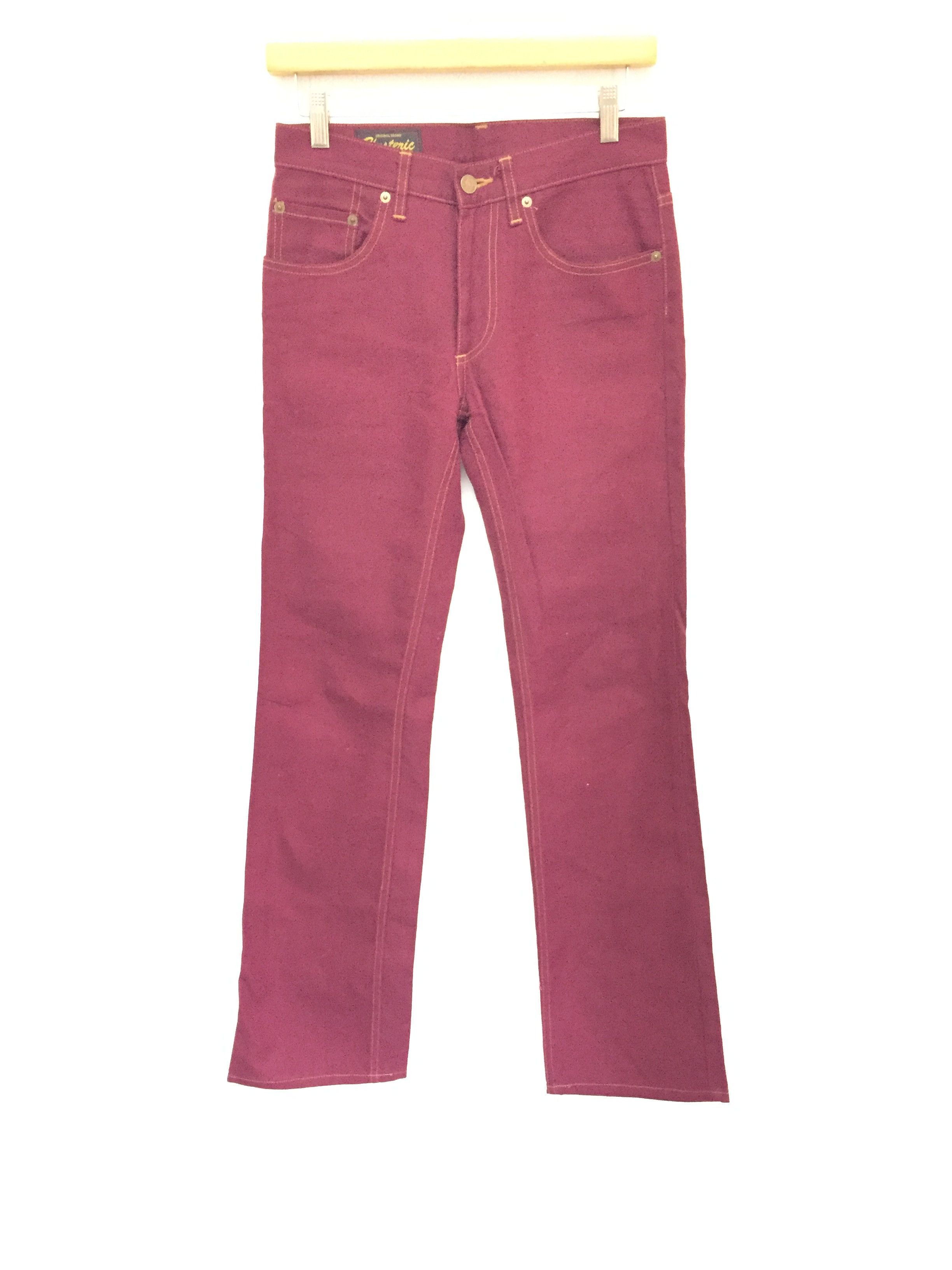 Hysteric Glamour sackcloth red classic pants | Grailed