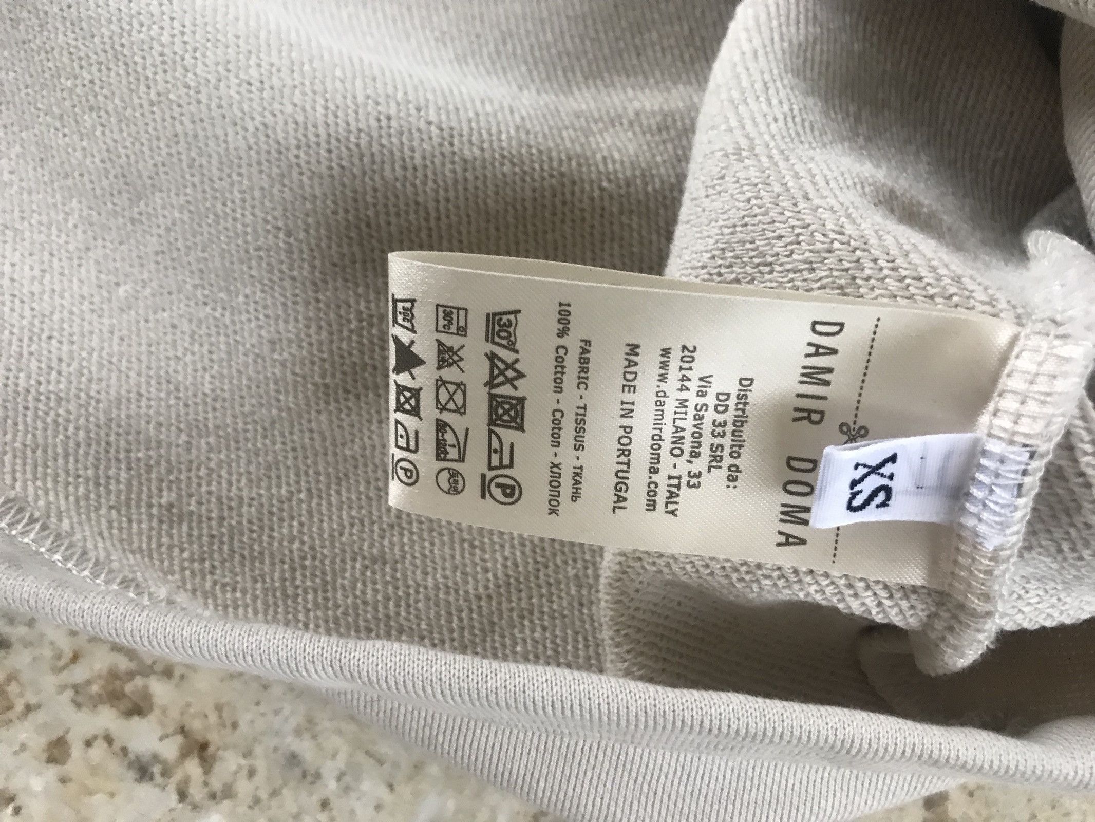Damir Doma Light Granite Pullover Hoodie Size US XS / EU 42 / 0 - 11 Thumbnail