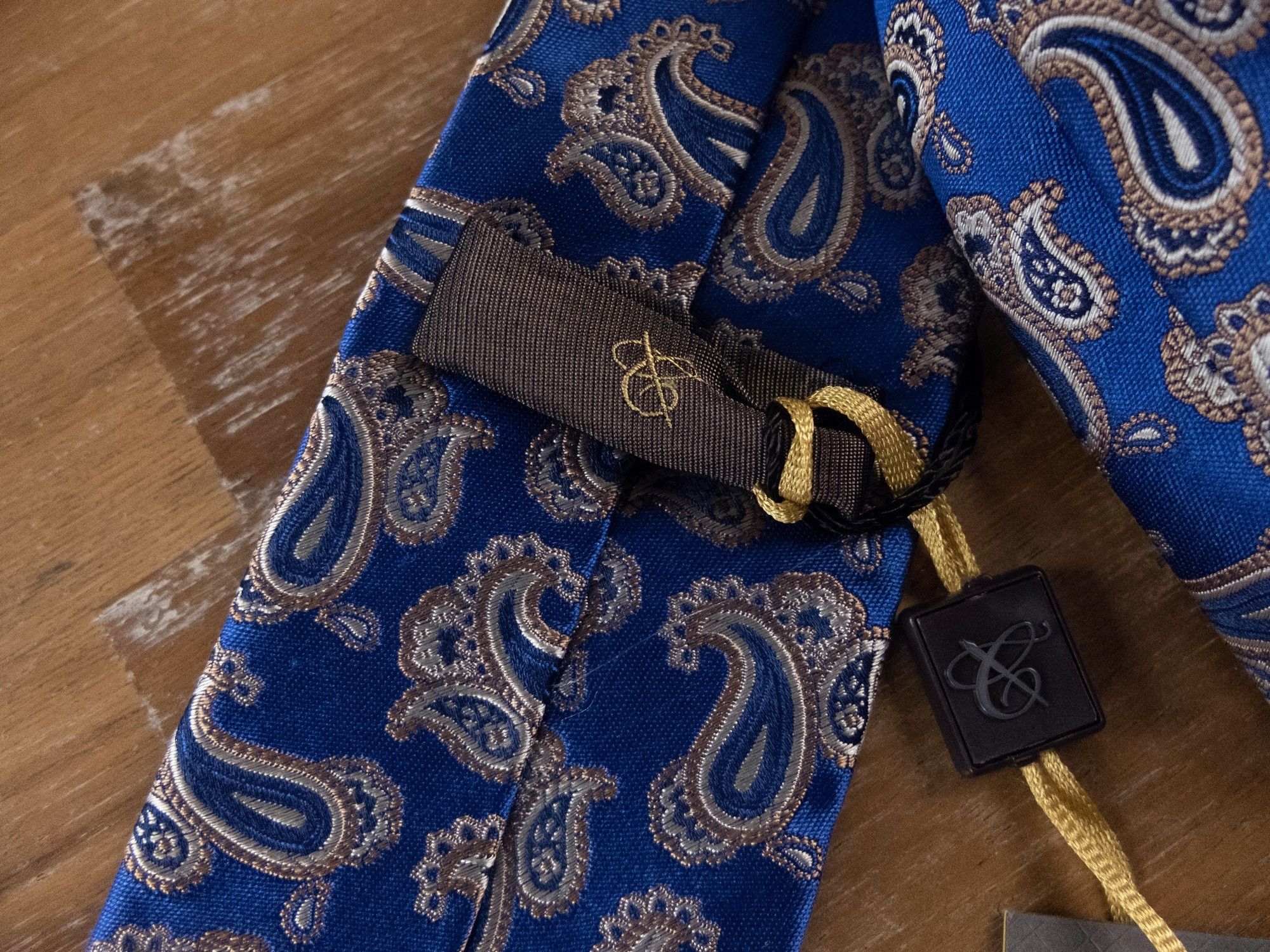 Canali CANALI blue paisley motif woven silk tie authentic NWT Size ONE SIZE - 4 Thumbnail