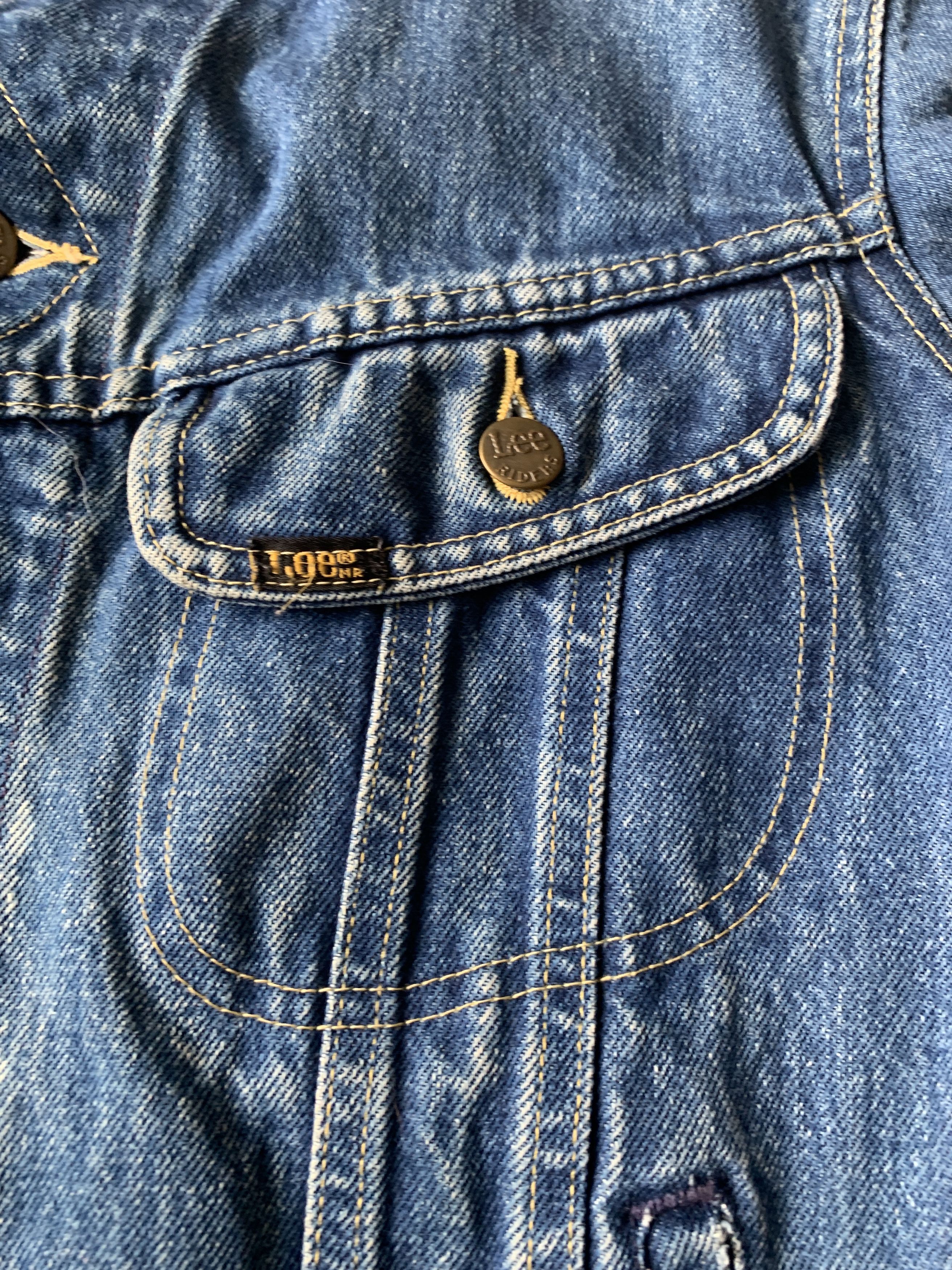 Lee × Vintage 80s Lee Riders Denim Trucker Jacket perfectly worn USA made Size US M / EU 48-50 / 2 - 5 Thumbnail