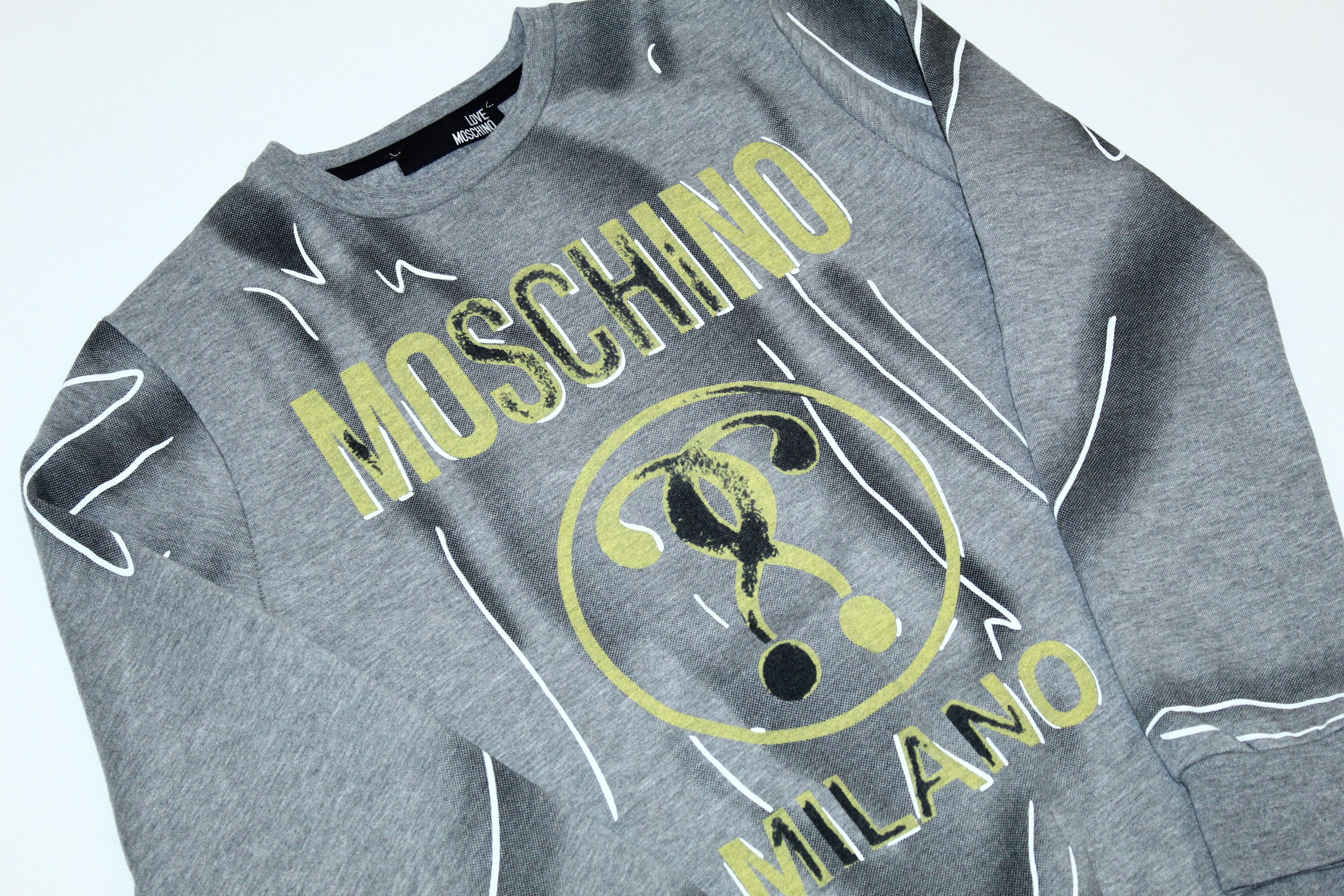 Moschino Vintage Love Moschino Milano Big Logo Sweatshirt Size US S / EU 44-46 / 1 - 3 Thumbnail