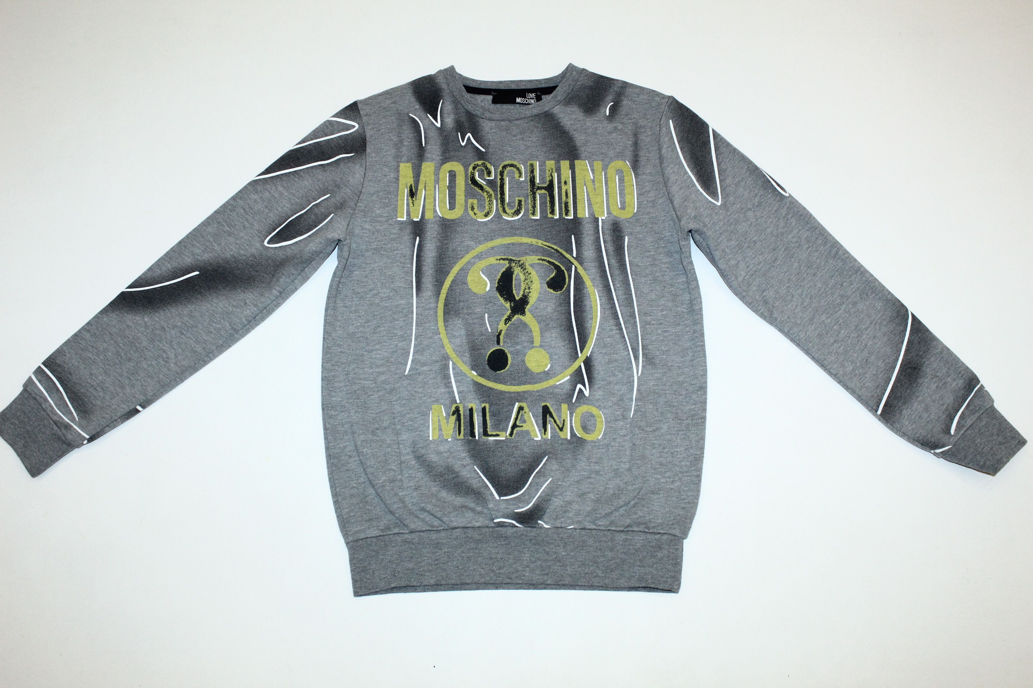 Moschino Vintage Love Moschino Milano Big Logo Sweatshirt Size US S / EU 44-46 / 1 - 2 Thumbnail