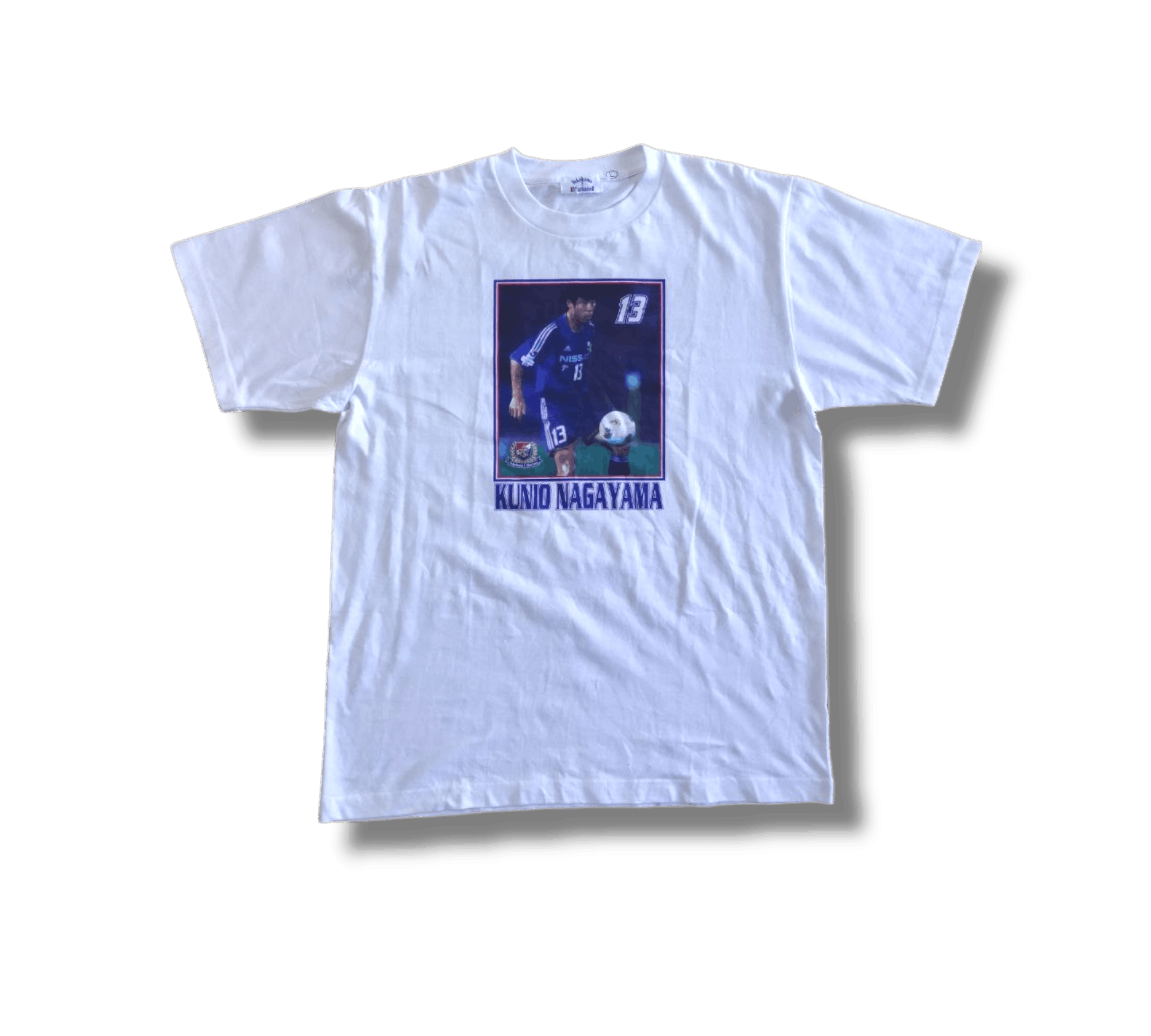 Japanese Brand Vintage Yokohama F Marinos Kunio Nagayama Tshirt Size US L / EU 52-54 / 3 - 1 Thumbnail
