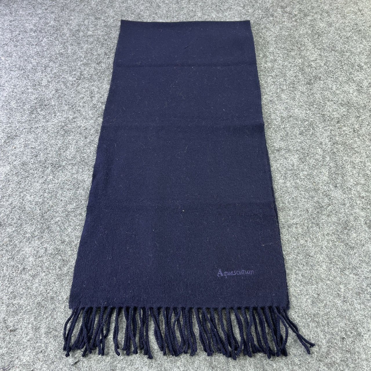 Aquascutum × Vintage AQUASCUTUM PLAIN SCARVES / MUFFLER / NECKWEAR T092 Size ONE SIZE - 2 Thumbnail