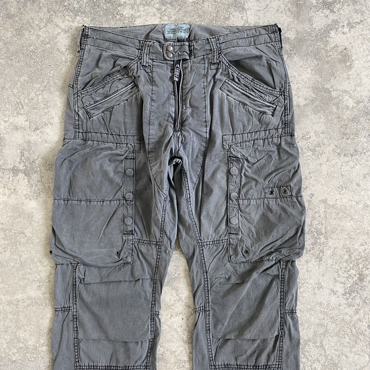 Avirex Avirex Parachute Multi Pocket Tactical Cargo Pants Size US 36 / EU 52 - 3 Thumbnail