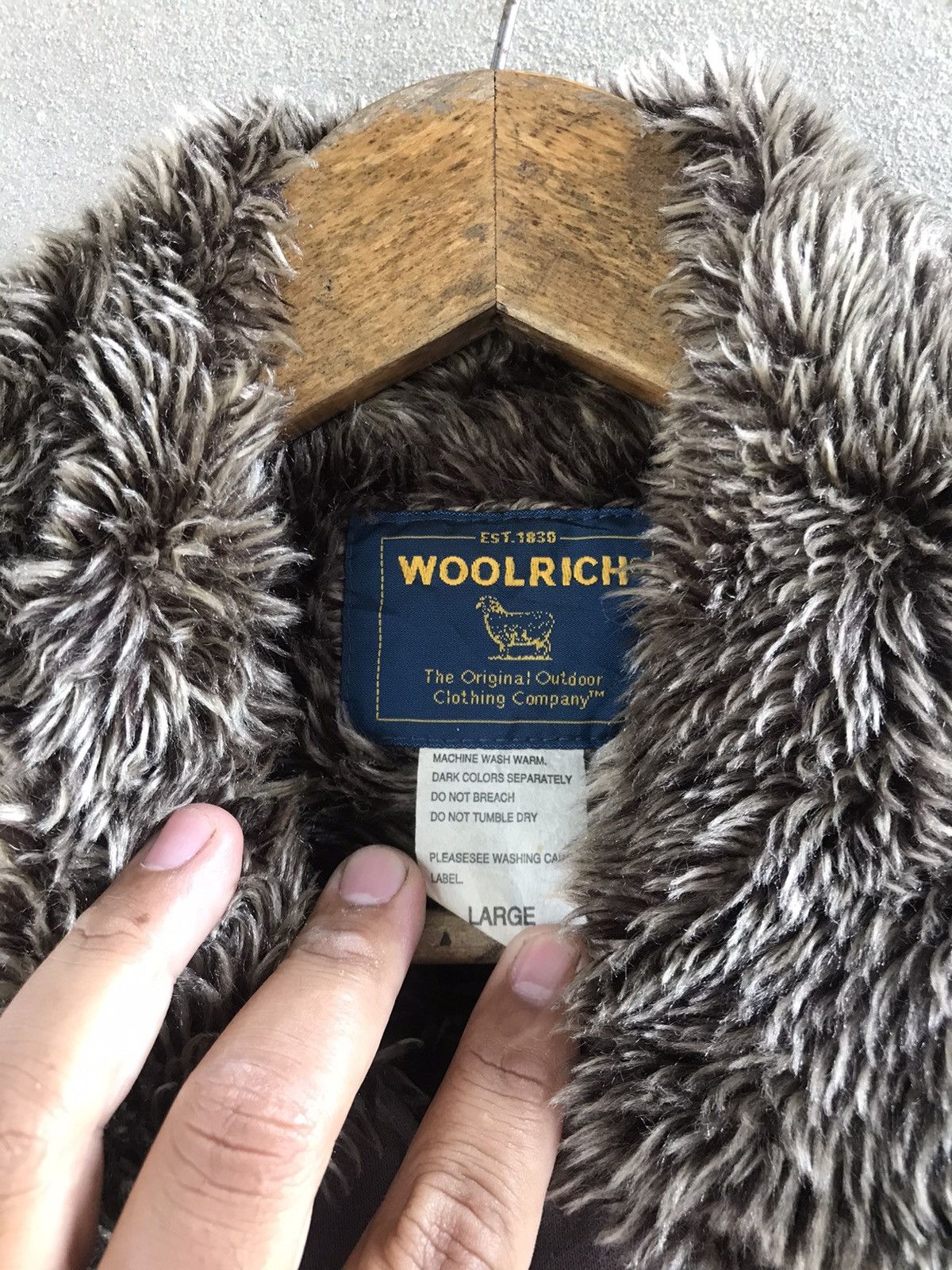 Woolrich Woolen Mills RARE WOOLRICH FUR COLLAR JACKET Size US M / EU 48-50 / 2 - 8 Thumbnail