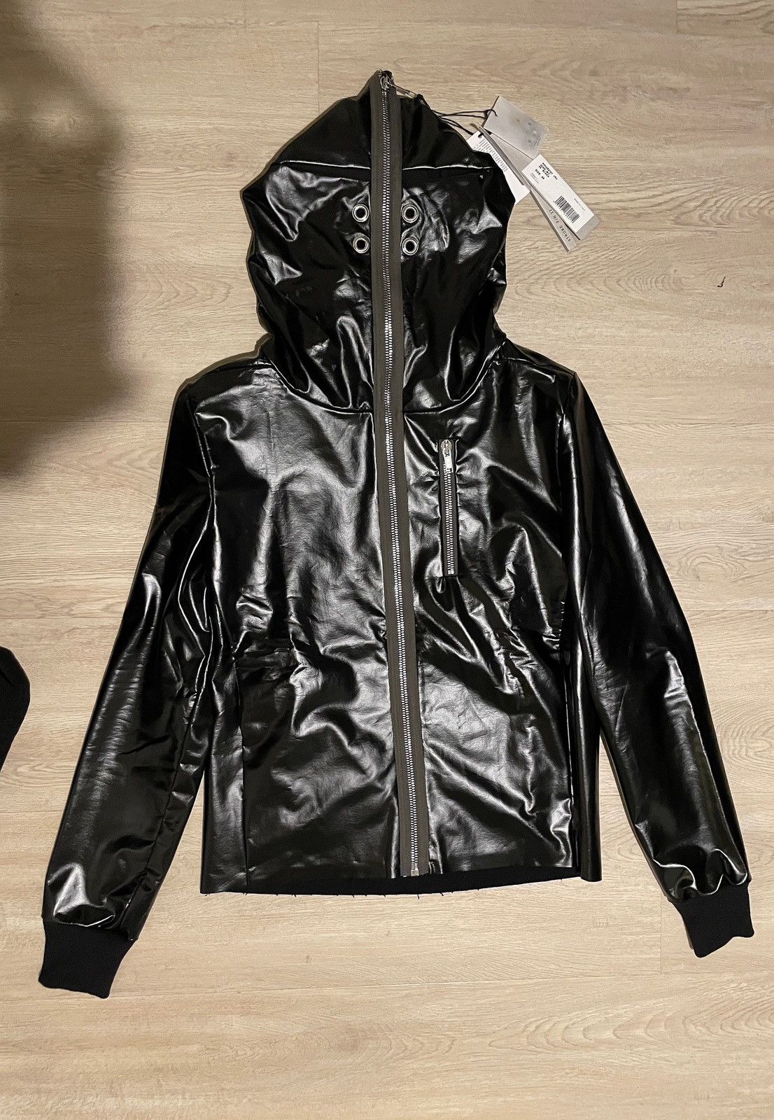 Rick Owens GRAIL! Gradient Intarsia leather jacket, under_cover