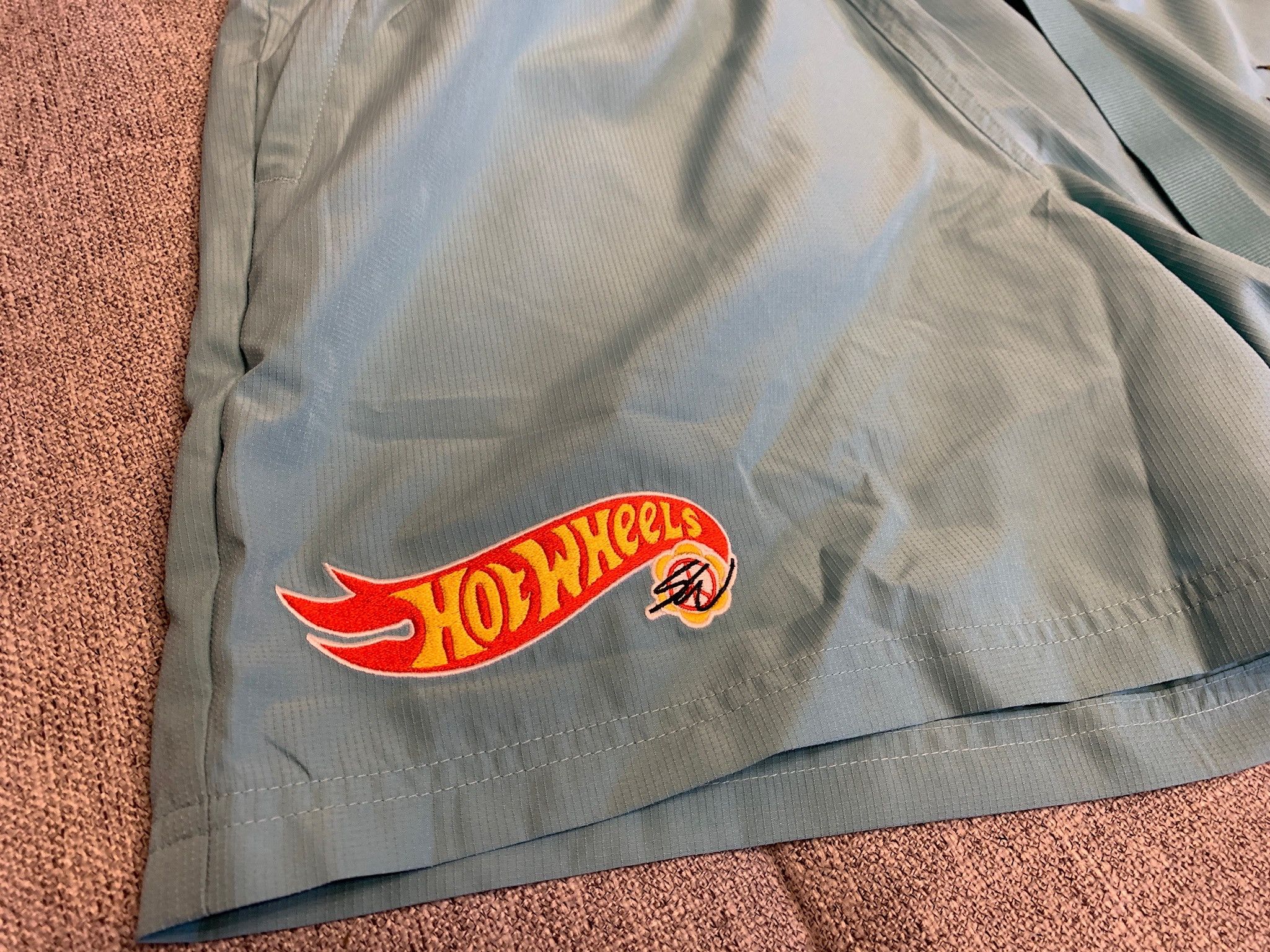 Adidas ADIDAS Blue Sean Wotherspoon & Hot Wheels Trail Shorts Size US 30 / EU 46 - 3 Thumbnail