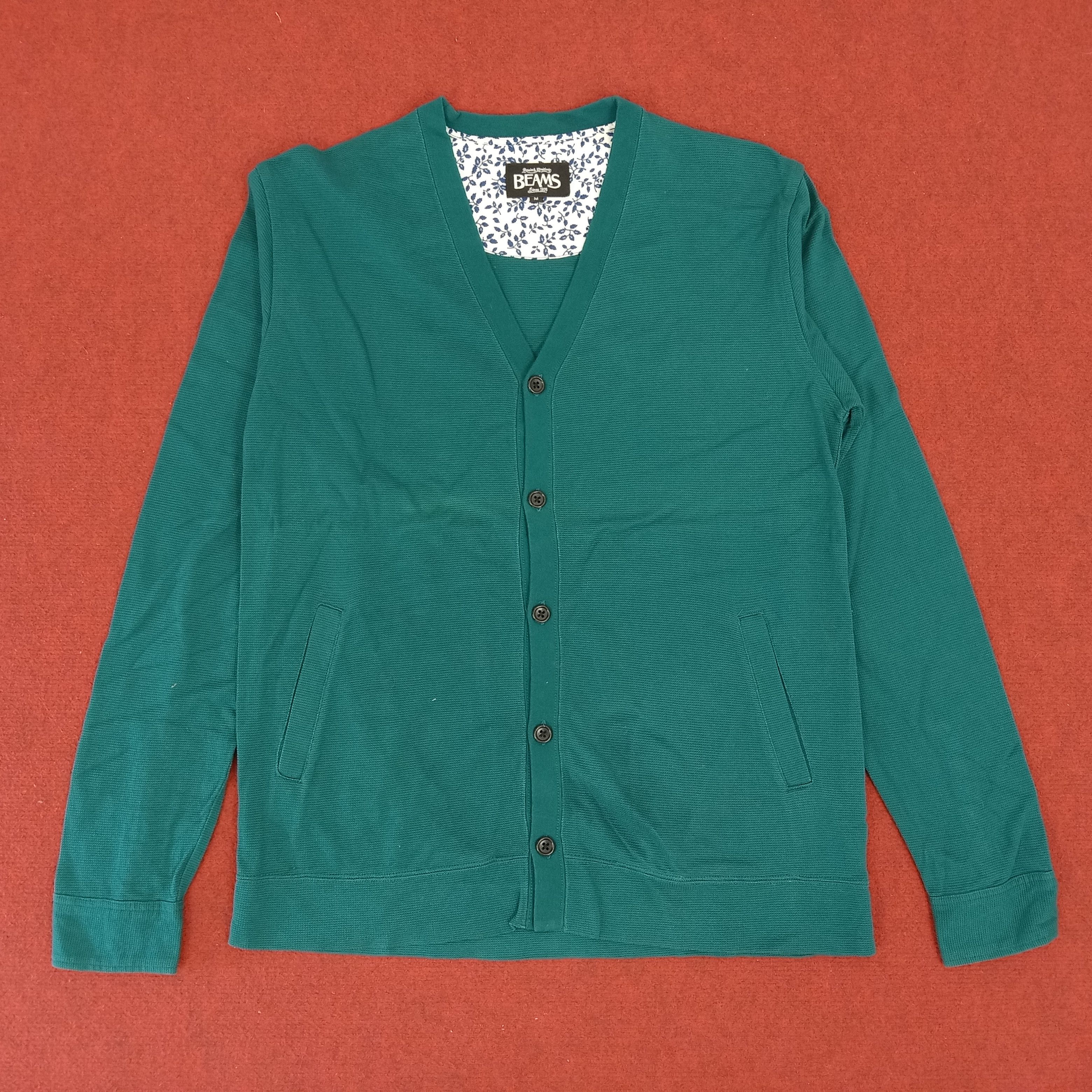 Beams Plus × Japanese Brand × Vintage BEAMS Japanese Brand Button Up Pocket Cardigan Sweater Size M / US 6-8 / IT 42-44 - 1 Thumbnail