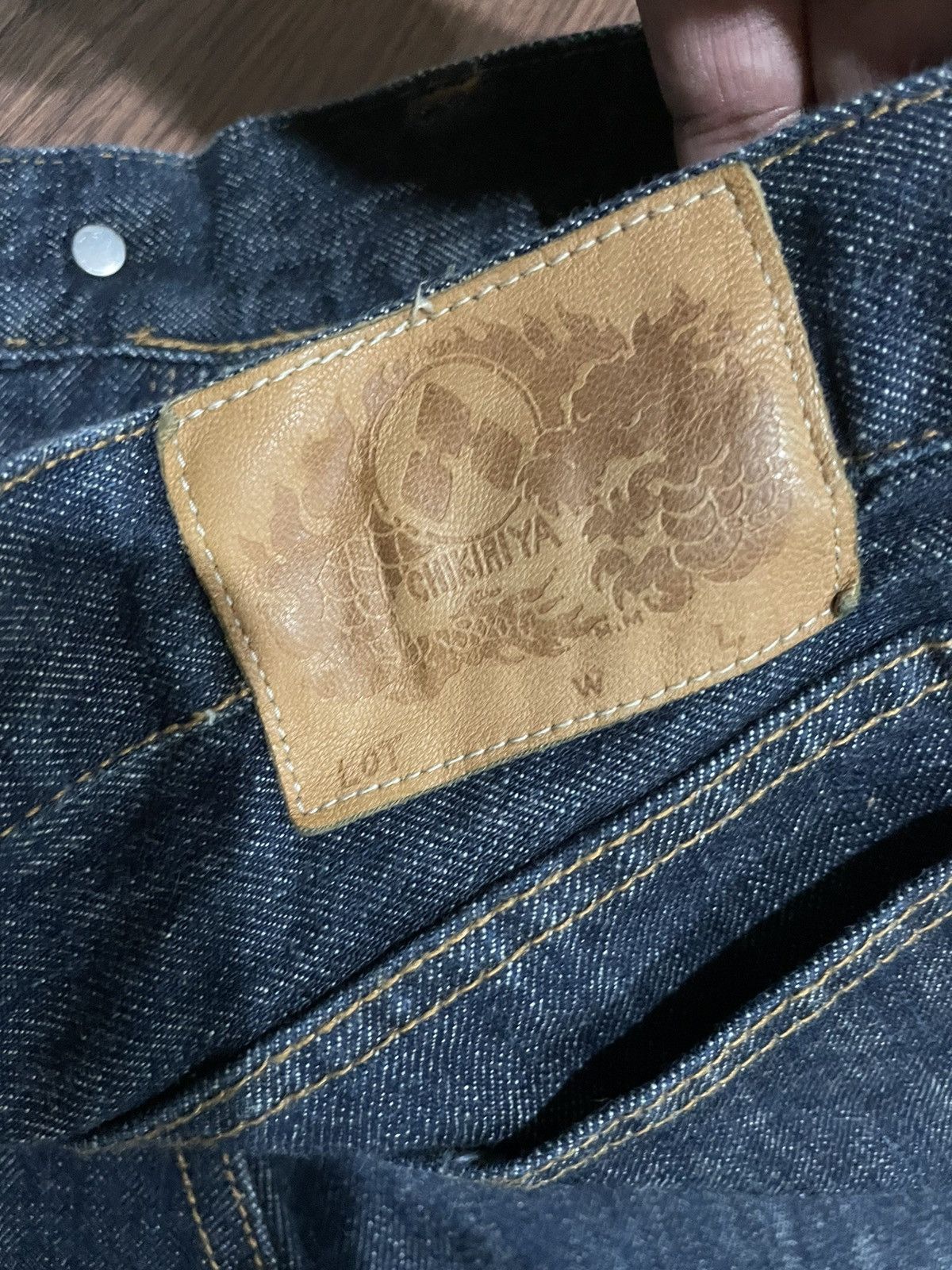 Japanese Brand Rare💥Chikiriya Japan AOP Distressed Statement Jeans Size US 34 / EU 50 - 16 Thumbnail