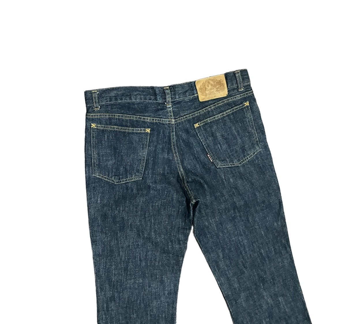 Japanese Brand Rare💥Chikiriya Japan AOP Distressed Statement Jeans Size US 34 / EU 50 - 11 Thumbnail