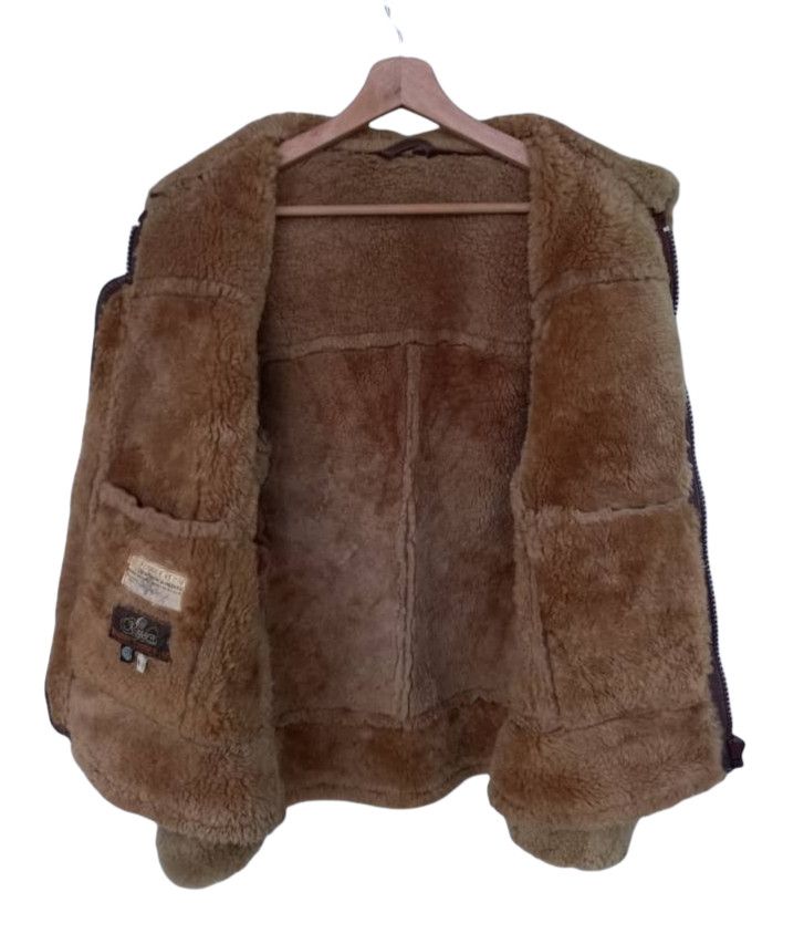 Japanese Brand Vintage Shearling Leather Jacket by Knight Tailors Ltd. Size US M / EU 48-50 / 2 - 16 Thumbnail