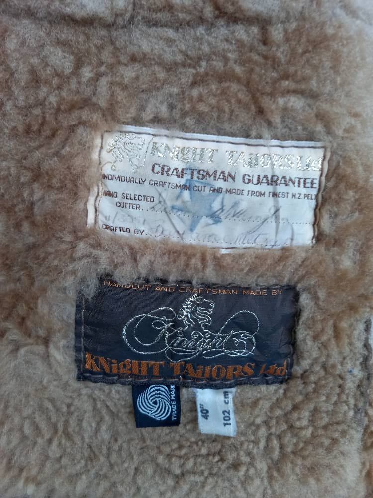 Japanese Brand Vintage Shearling Leather Jacket by Knight Tailors Ltd. Size US M / EU 48-50 / 2 - 17 Thumbnail